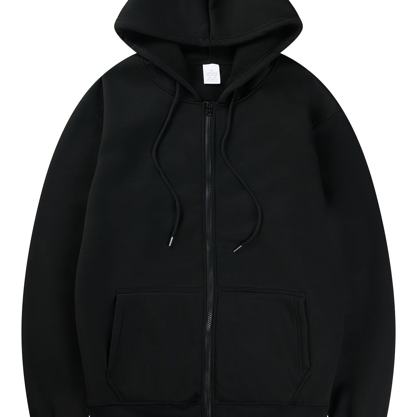 TEMU Men's Up Hooded Sweatshirt With Pockets, Men's Pullover Top For Spring Autumn