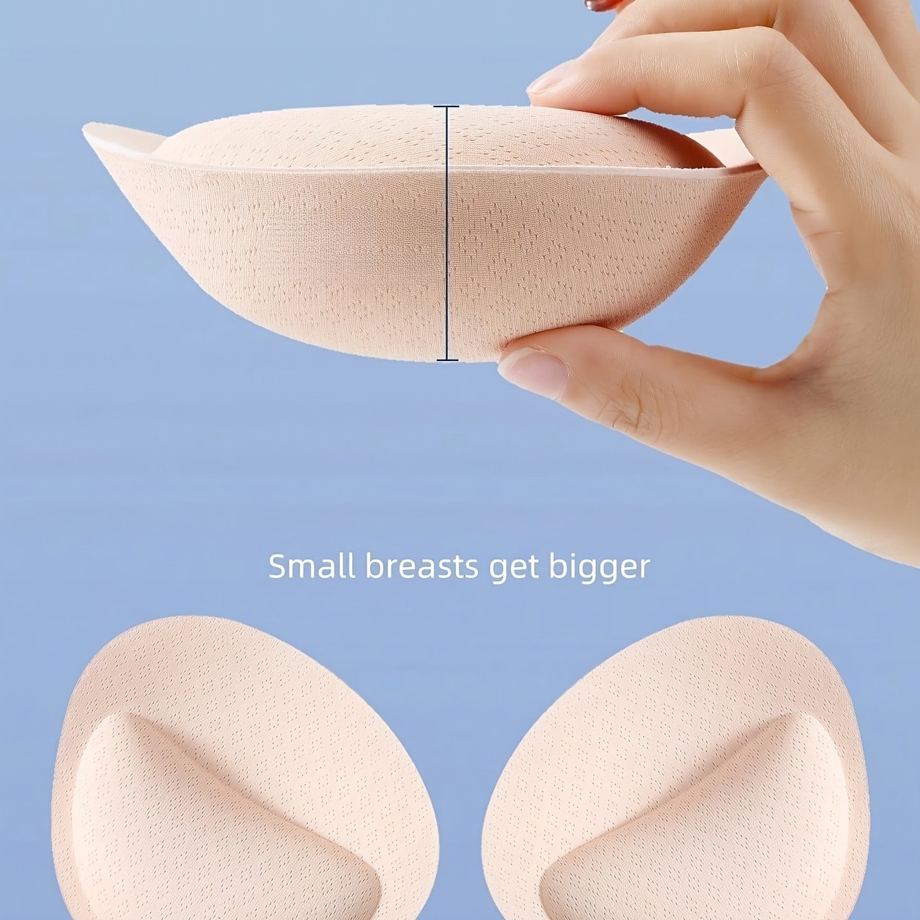 1 Pair Of 6cm Thickened Bra Cups, Small-sized Pads, Removable And Washable Lift Pads For Added Padding, Lingerie And Bra Accessories