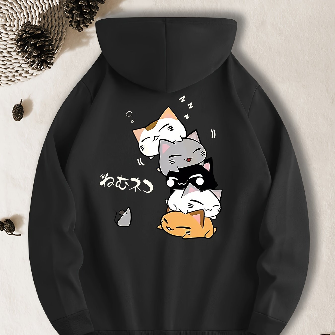 TEMU ファッションカジュアルフーディースウェットシャツ