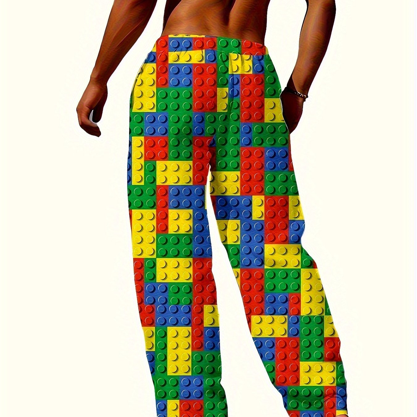 TEMU Trendy And Comfortable Unisex Cartoon Print Lounge Pants, Perfect For