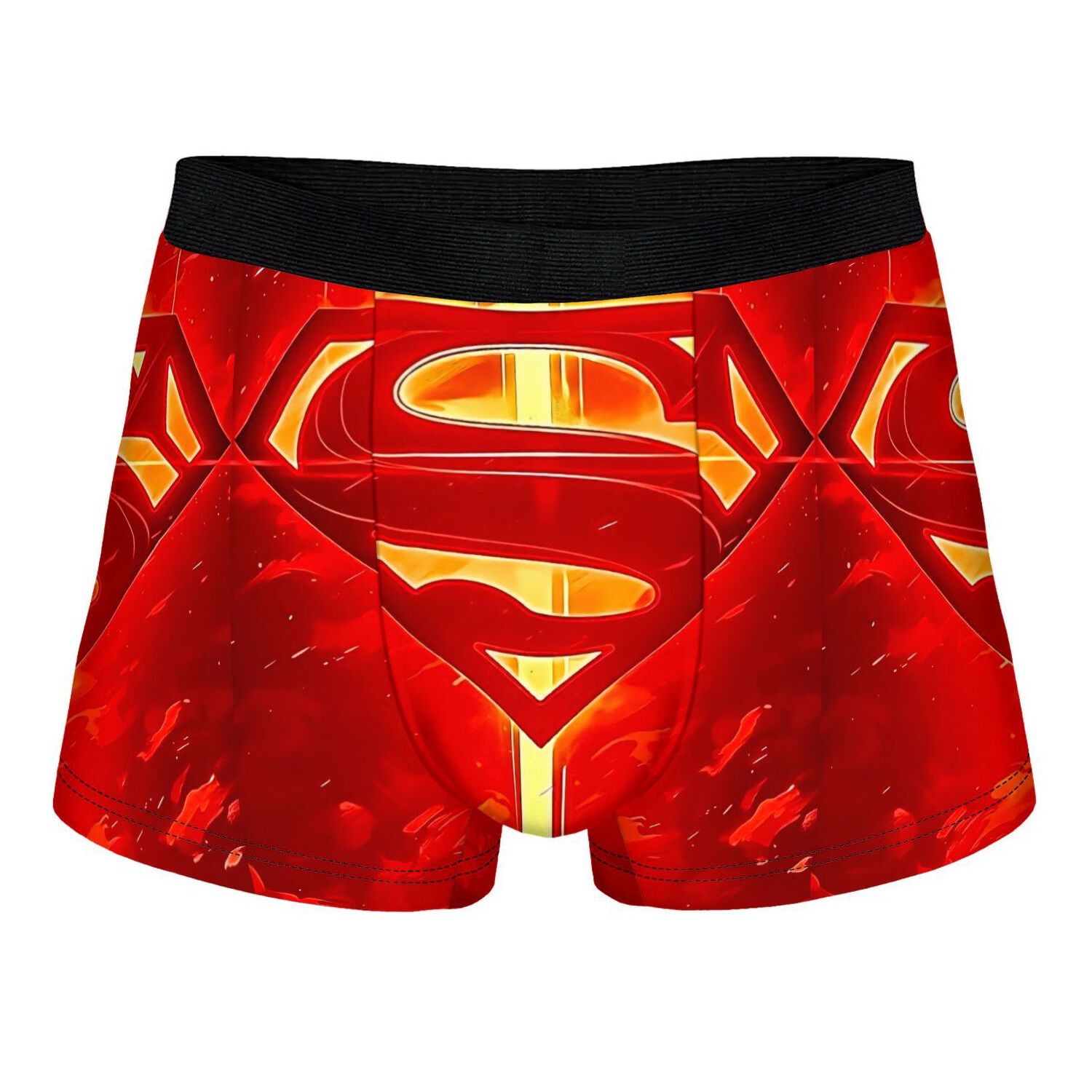 TEMU Superman Cool Underwear With Printed Design, Cute Boxer Shorts, Soft, Suitable For Daily Wear