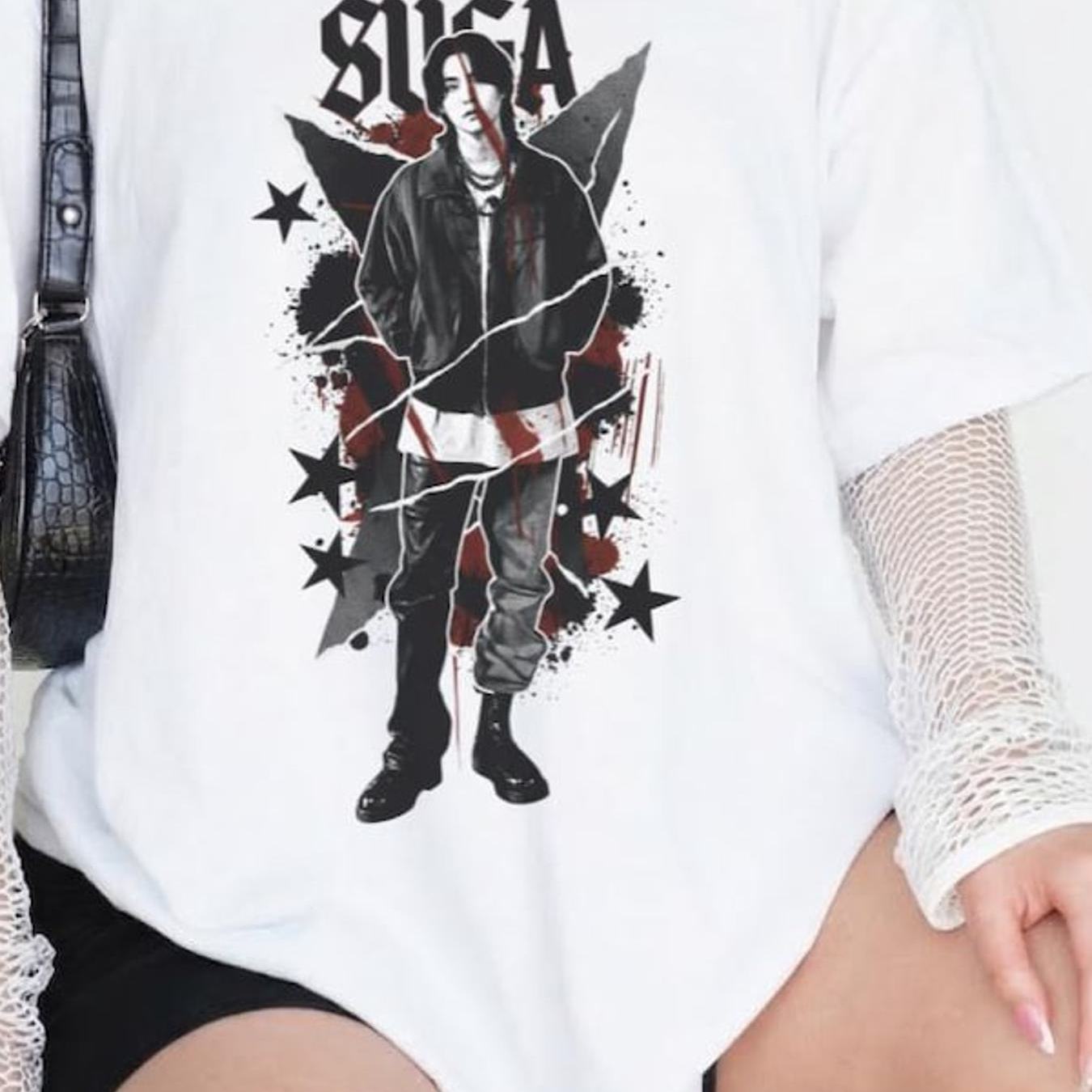 Image of Retro T-shirt For Concerts And , Plus Size