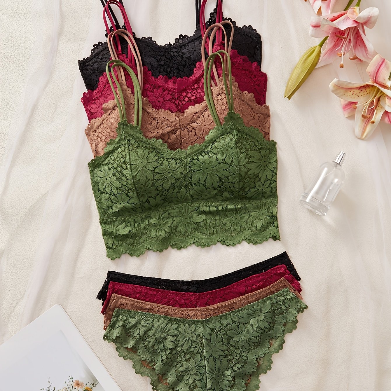 4- Lace Casual Comfortable Lingerie Set