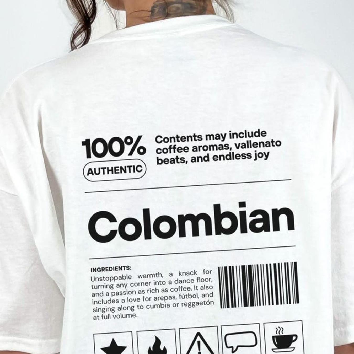 Funny Colombian T Shirt Colombia Pride Latina