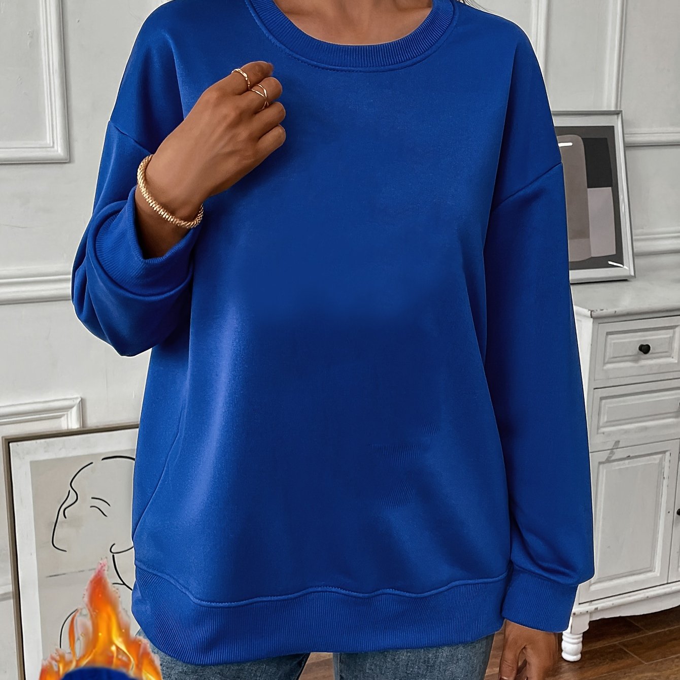 TEMU Solid Color T-neck And Velvet Padded Sweater Women, New T-neck Casual Shirts In Autumn And Winter, Comfortable And Fashionable T-neck Pullovers,