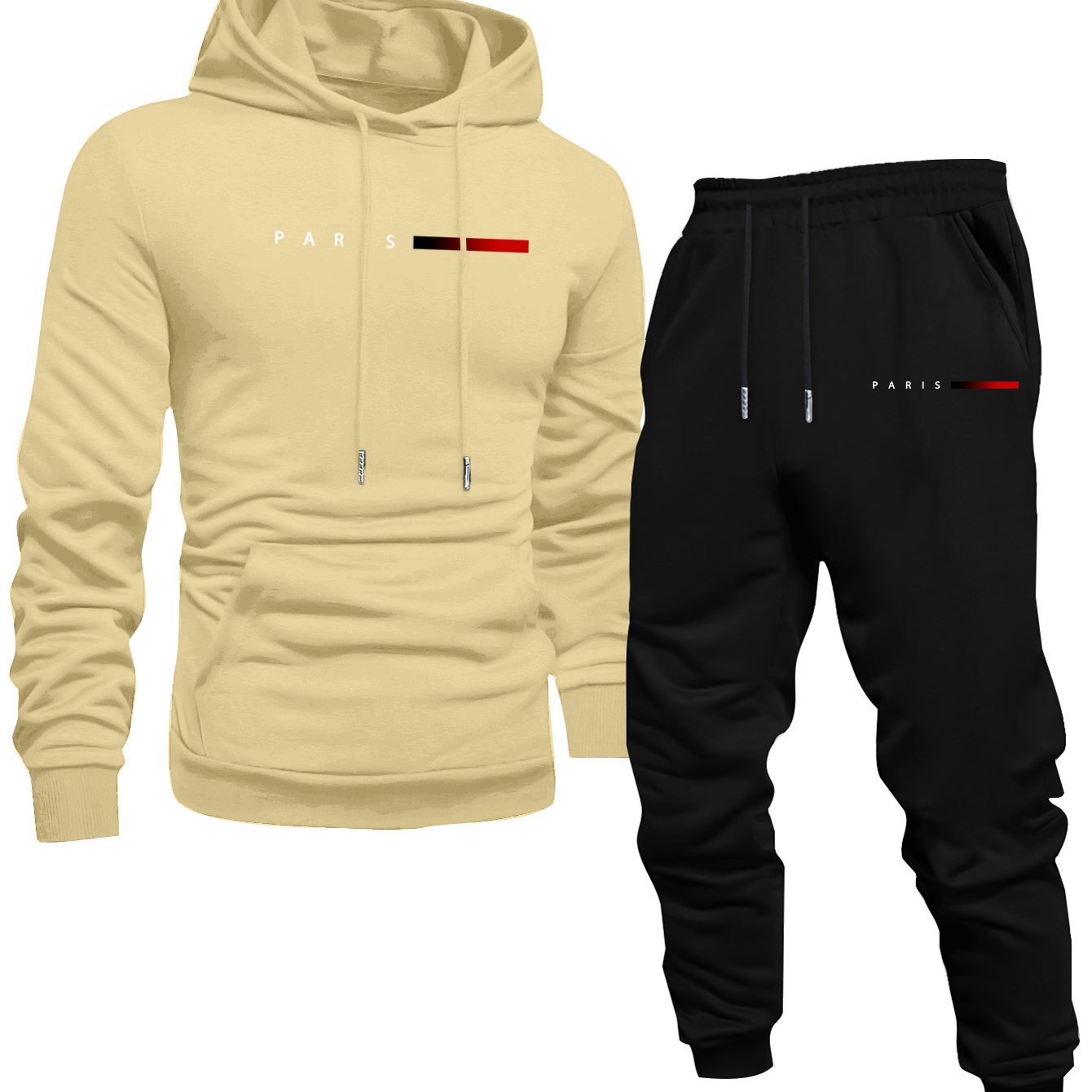 TEMU Conjunto de sudadera y pantalon con estampado para hombre, ropa, para el gimnasio, abrigado, moderno, para correr, para libre, ideal para a día