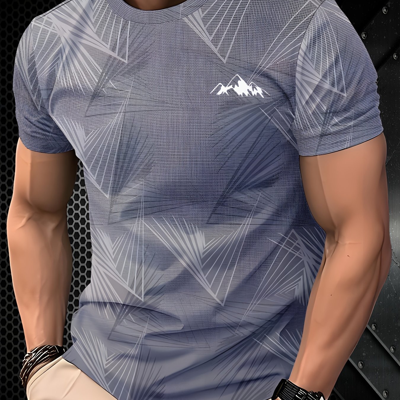 TEMU Men's Novelty T-shirt - Made From Lightweight And Breathable Fabric, A Regular Fit Casual Shirt Suitable For Everyday And Formal Occasions -
