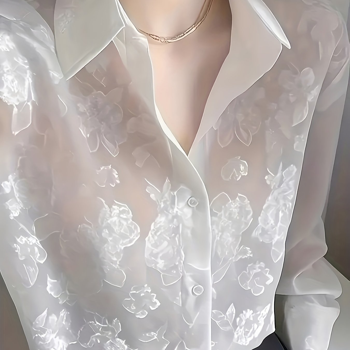 item picture versatile floral print shirt for women suitable for spring summer and autumn 2025
