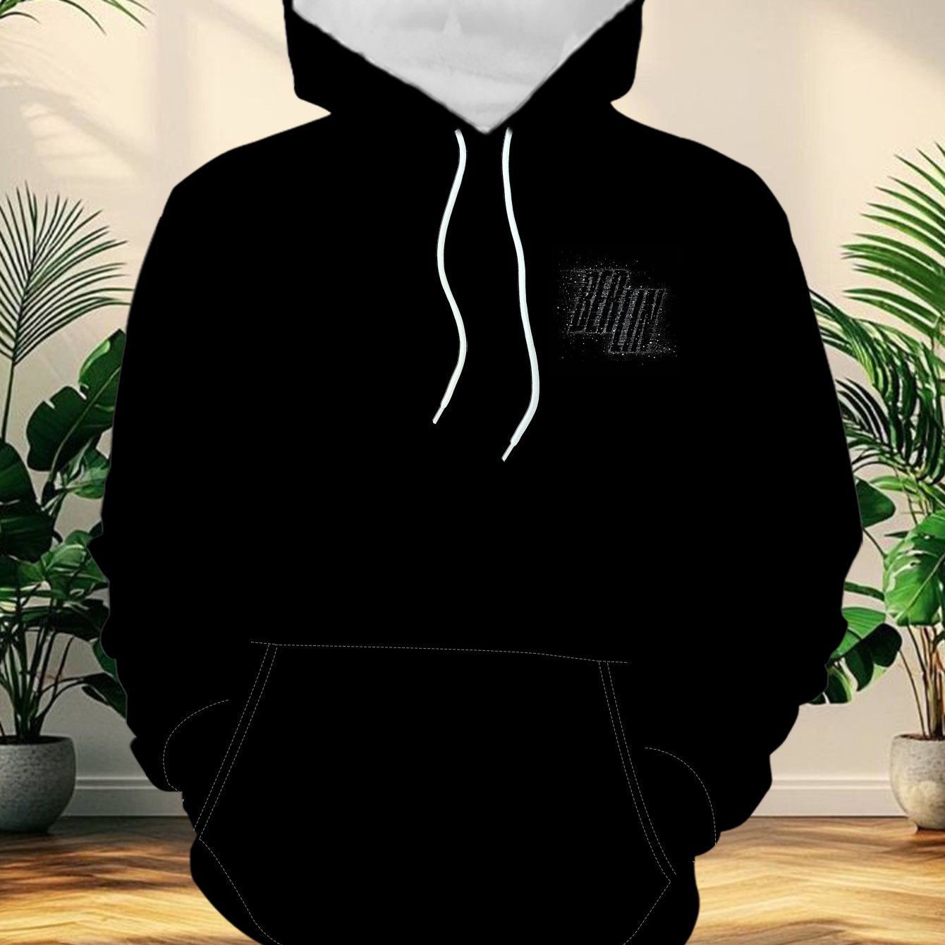 TEMU Men's Oversized Hoodie Sweatshirt With Drawstring Kangaroo Pocket Loose Size 1xl-9xl Casual Sports Outerwear Autumn Winter Warm Fashionable