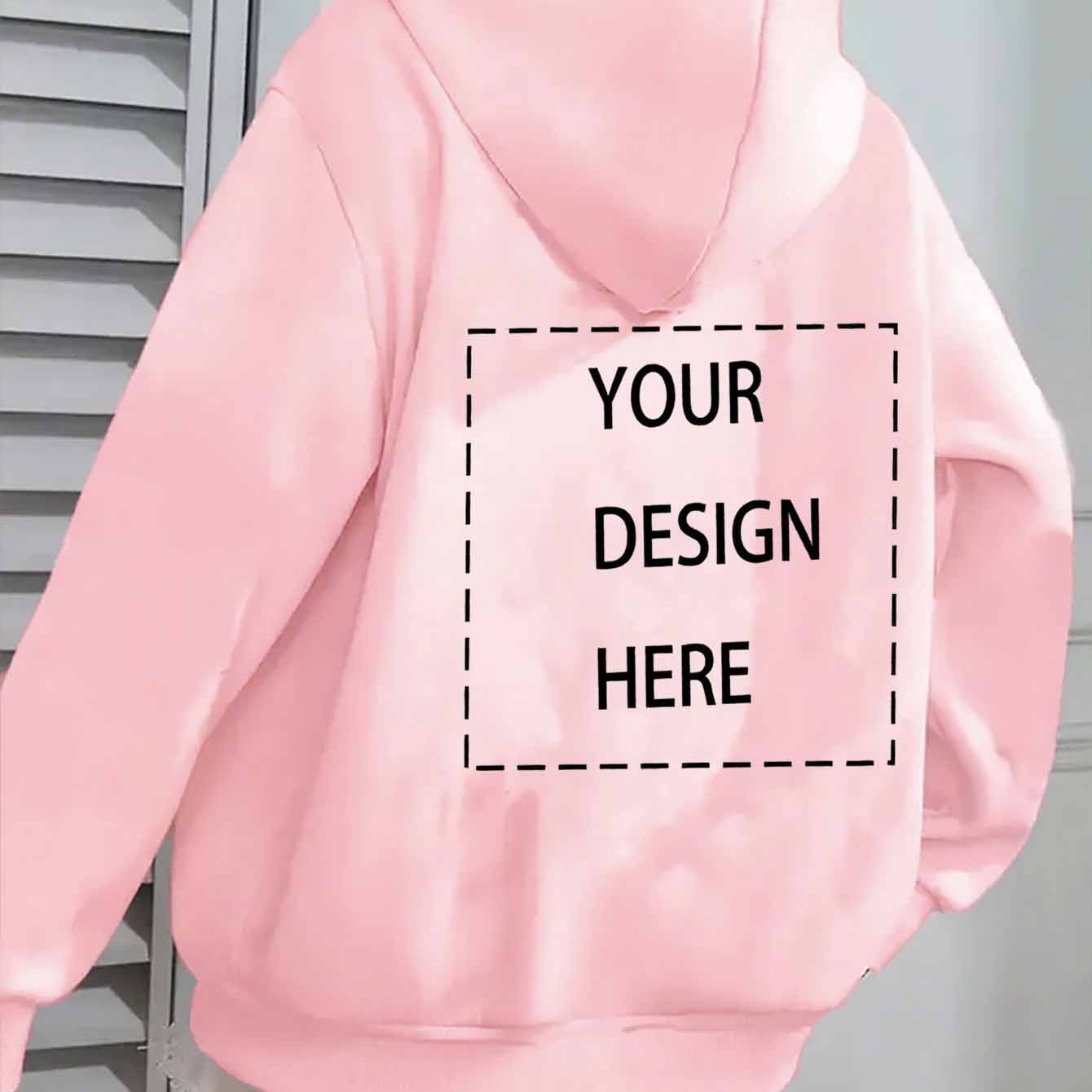 TEMU [custom Sweatshirt] Logo Print (family/friend/pet/lover/) Hoodie, Creative Diy Couple Sweatshirt, Casual Zip-up Hoodie, Fashion Athletic Jacket,
