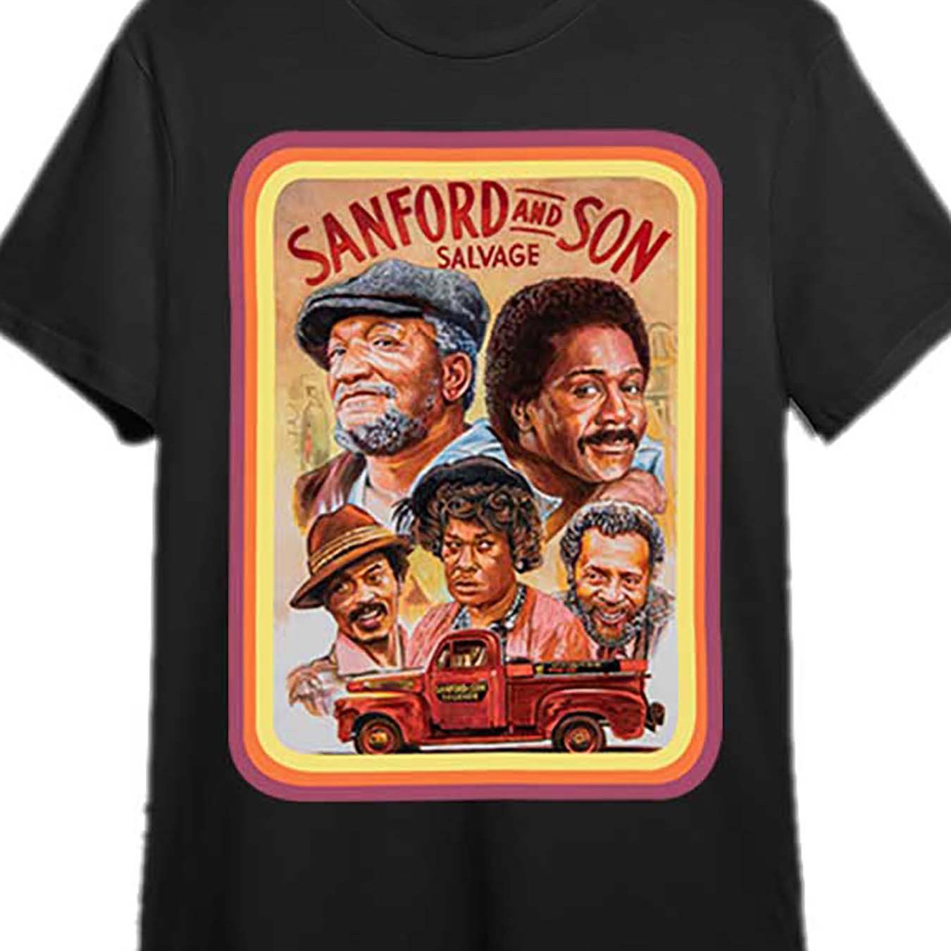 TEMU & Son" Vintage-inspired Men's T-shirt - 100% Cotton, Short Sleeve, Round Neck With Show Design - Ideal For Casual Wear & Themed Parties, Vintage Tshirt
