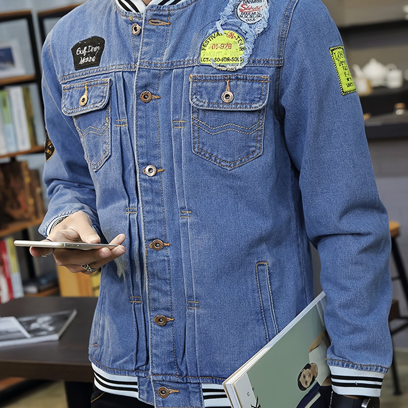 Denim Jacket Club Factory Man Jacket Denim Jacket Club Factory