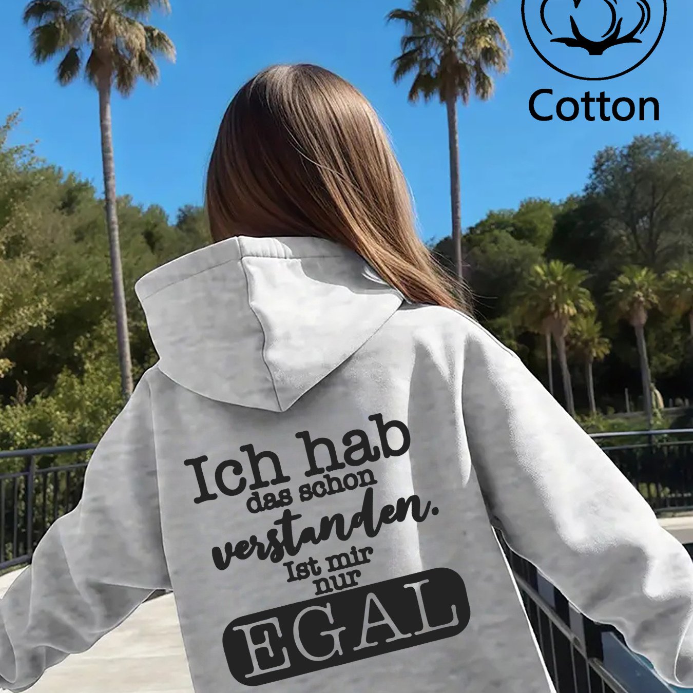 Image of Girls' Winter Soft Sweatshirt - Plus Size Loose Fit Long Sleeve Hoodie With Fun Text & Plaid/ Tropical Print Suitable For Big , Warm Casual Sweater For, & Casual Attire, For Teenager