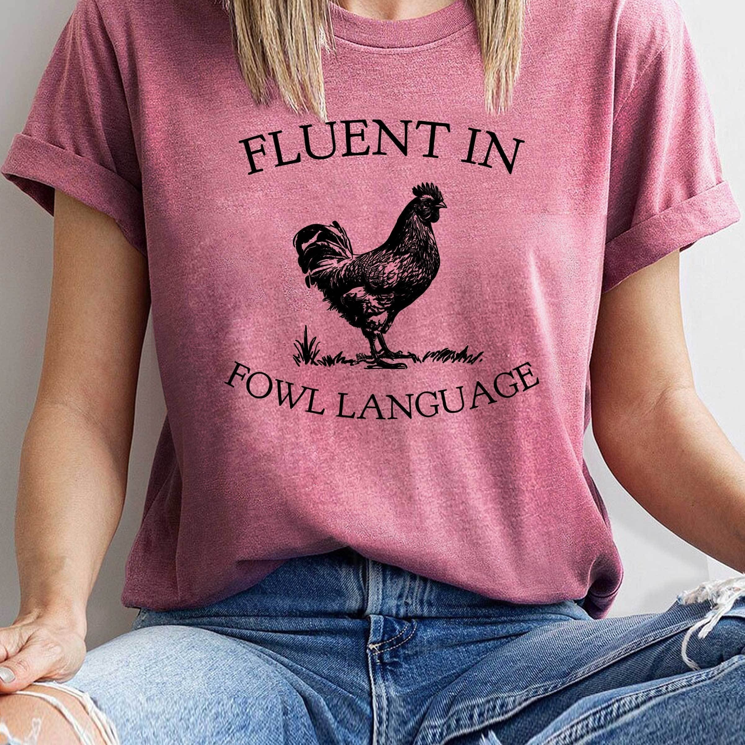 TEMU Rooster Print Fashion Retro Women's Casual Sports T-shirt | Crew Neck, Short Sleeve, Slight Stretch, Multicolor, S-xxl