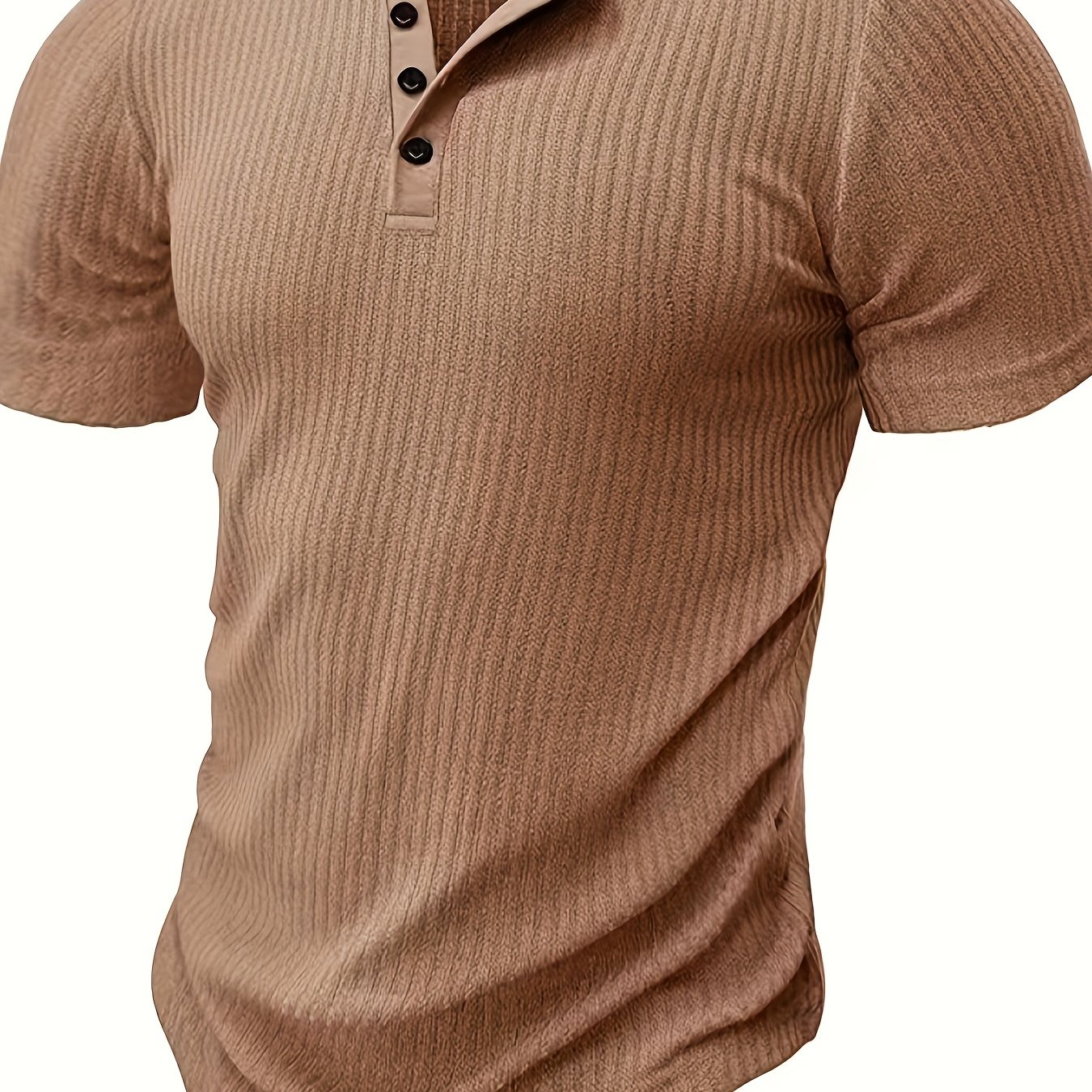 Image of Men's 4-button Summer New Sweater, Casual Fashion Temperament All-match