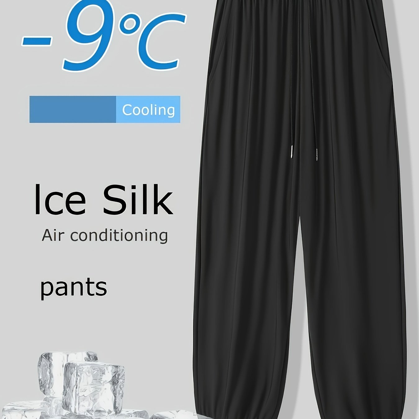 [ Obm] Ankle-cinching Slant Pocket Quick-dry Men's Long Pants, Outdoor Athletic Trousers With Drawstring Elastic Men's Pants