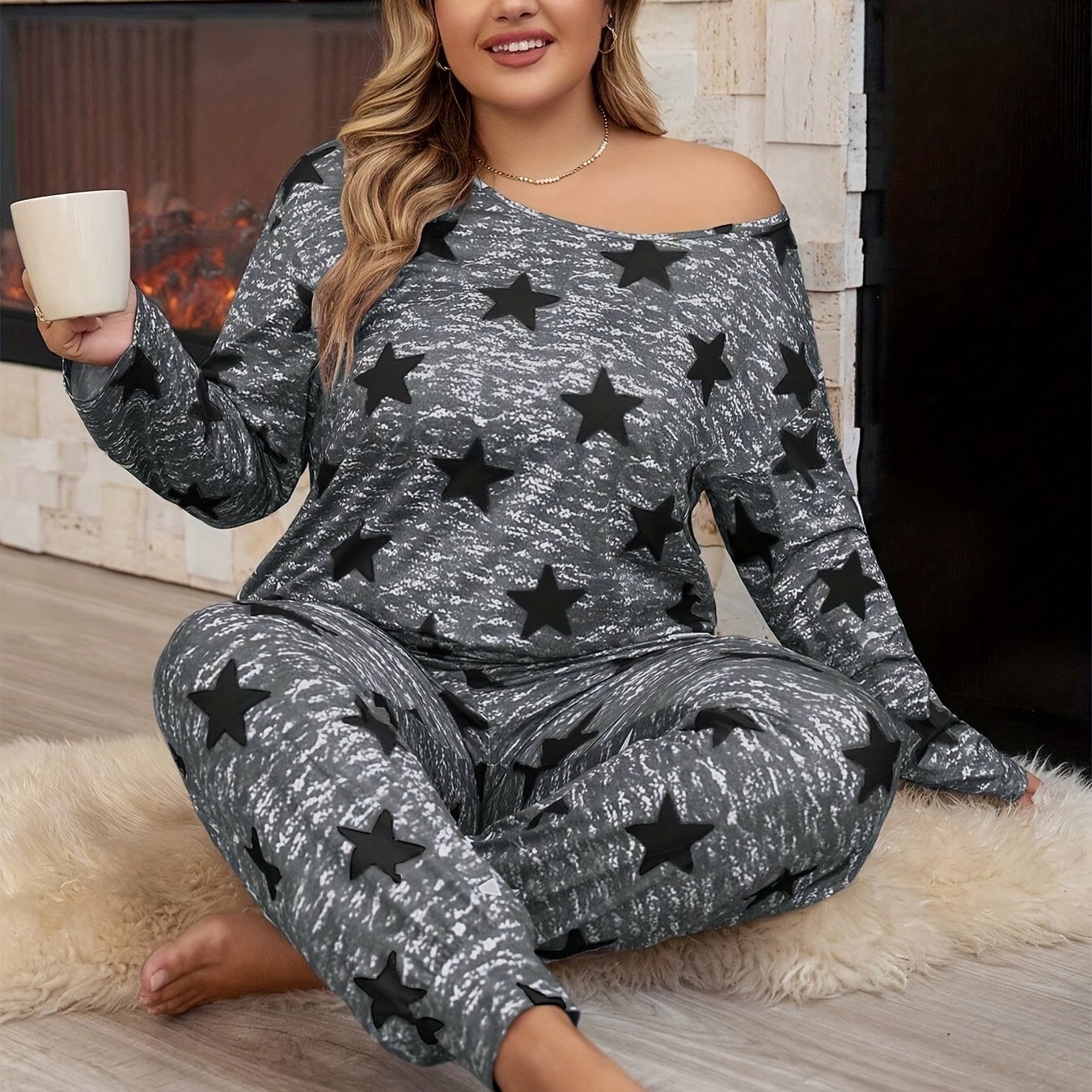 Summer Cross-border Oversized T-shirt And Long Pants Women's And Set