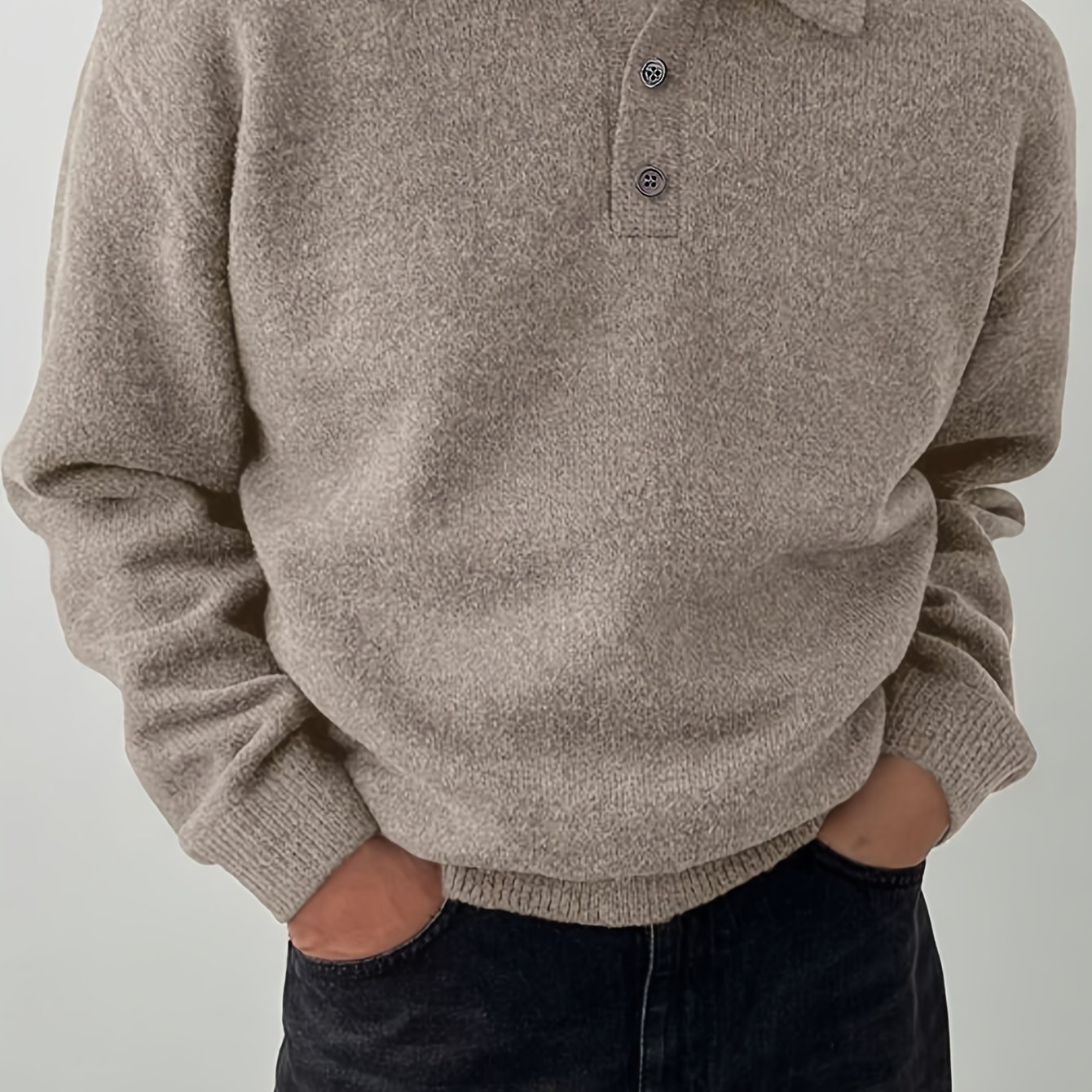 E-shop Herren Pullover - Stretch Strick Langarm Oberteil, Herbst Winter Freizeit Formeller Dual-Use Locker Offenes Front Design, Geeignet für und