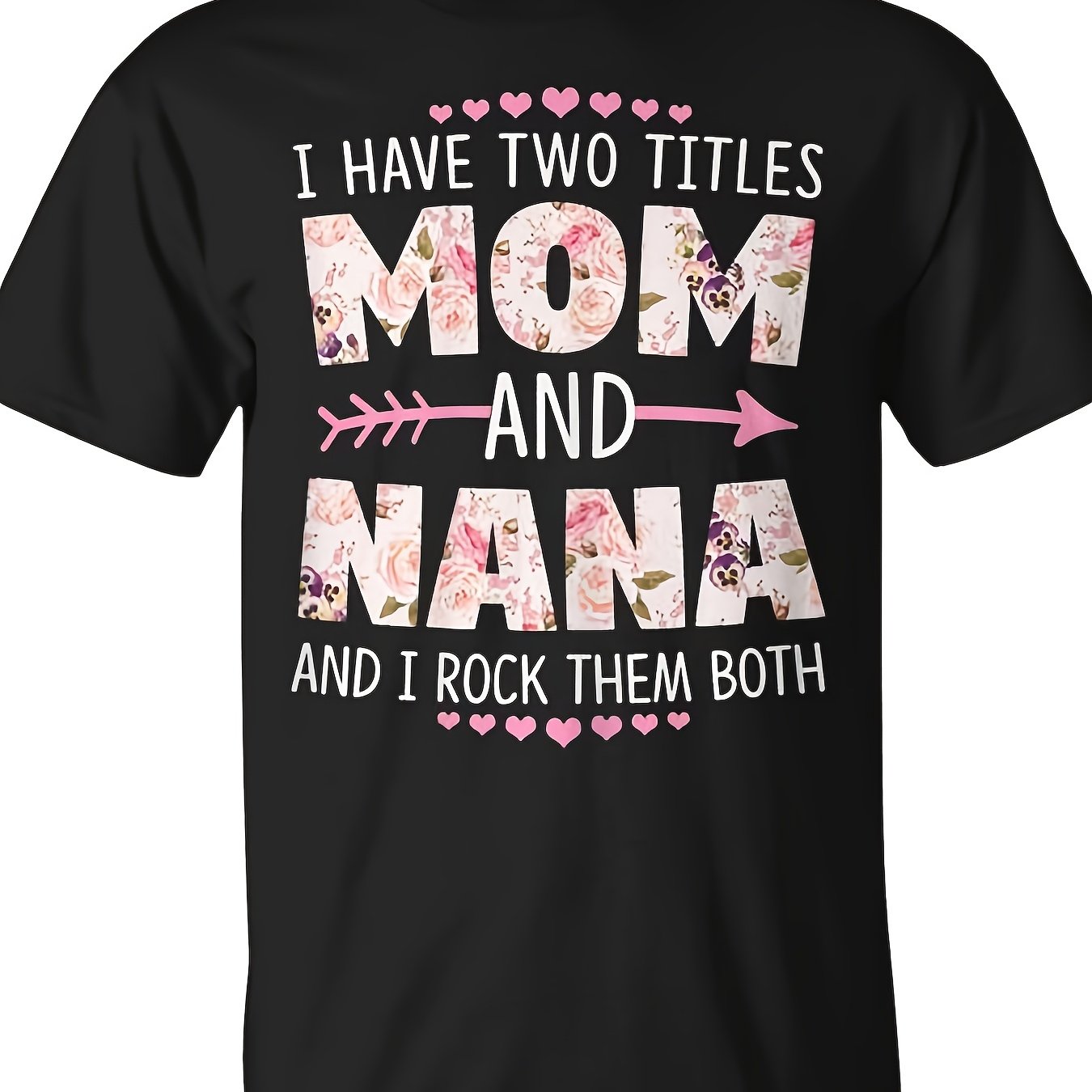 TEMU T-shirt Maman et , Je les porte à merveille - Lavable en machine - Parfait pour le team building et les événements - Style - T-shirt de tous