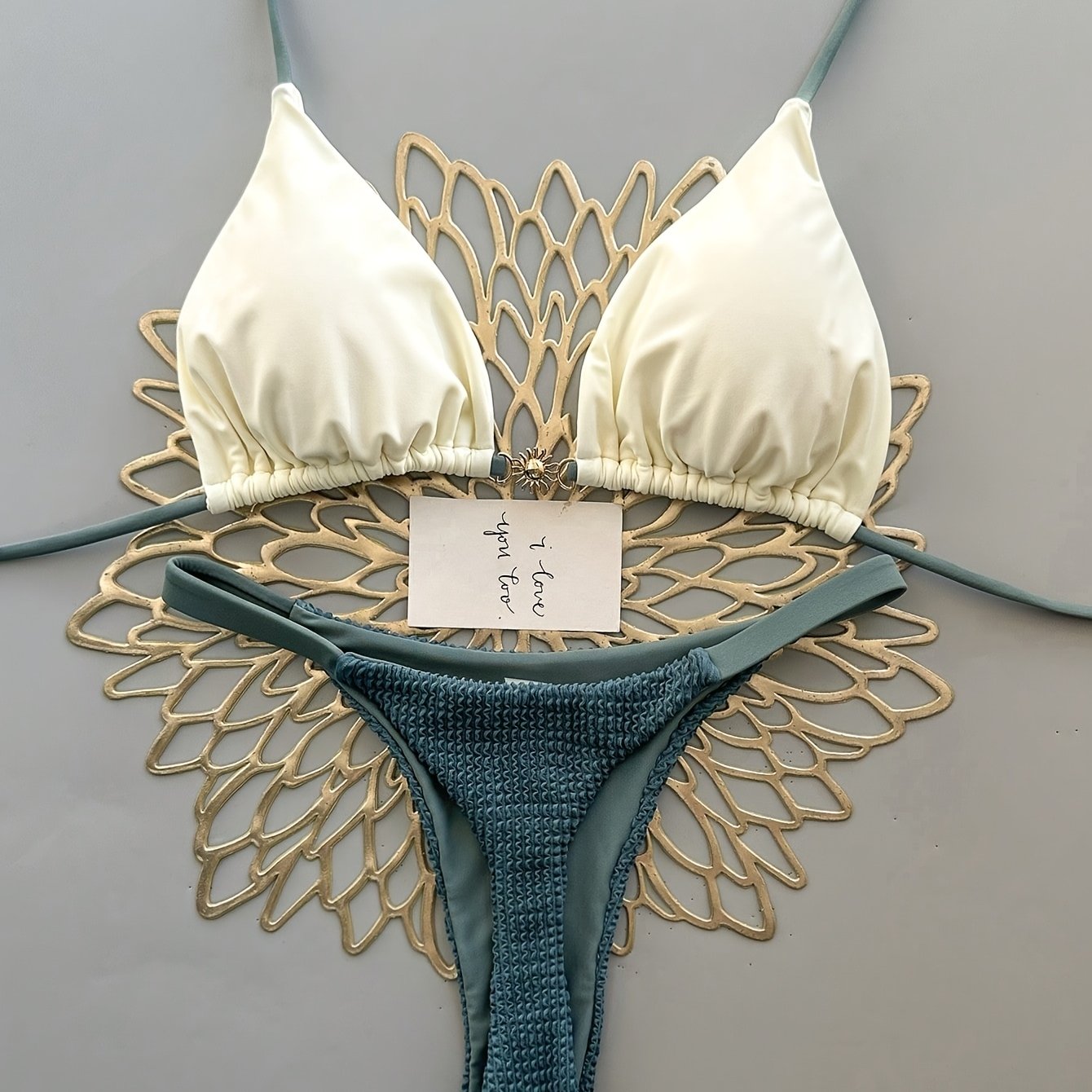 TEMU Nouveau Bikini Sexy Fendu Ensemble Premium