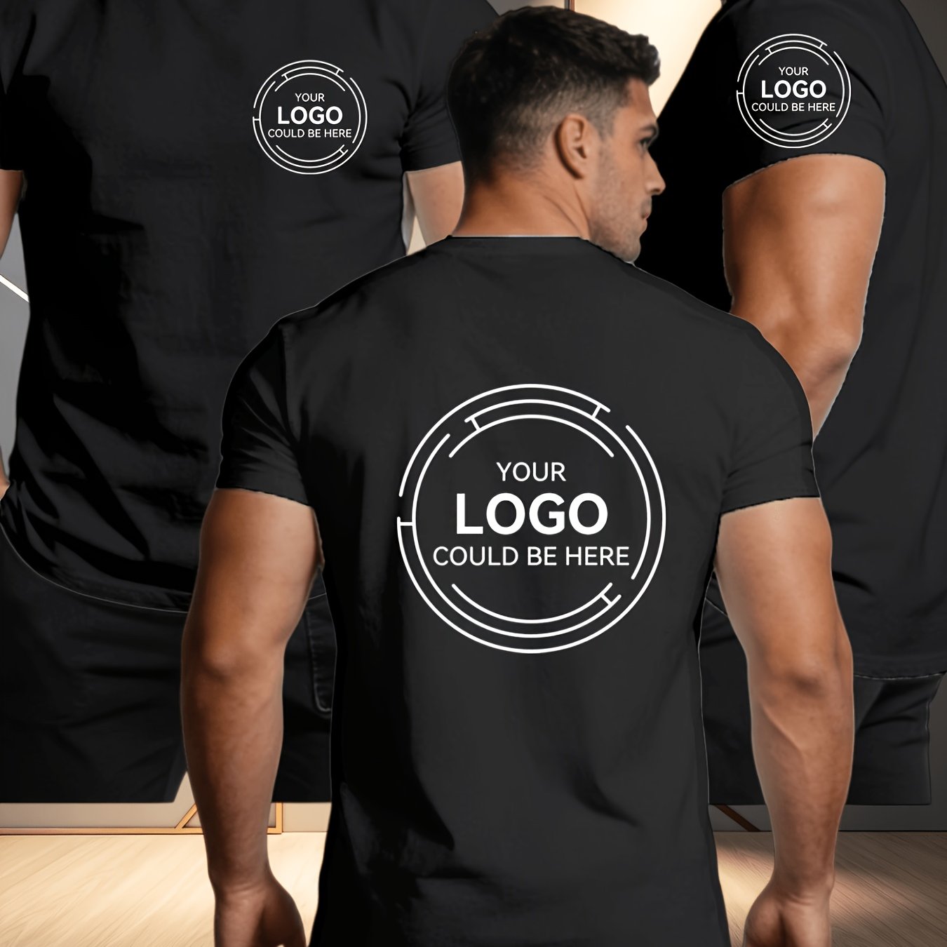 TEMU Maglietta da e da donna ad asciugatura rapida, e traspirante - Motivo geometrico, , abbigliamento da lavoro per , business casual ed culturali,