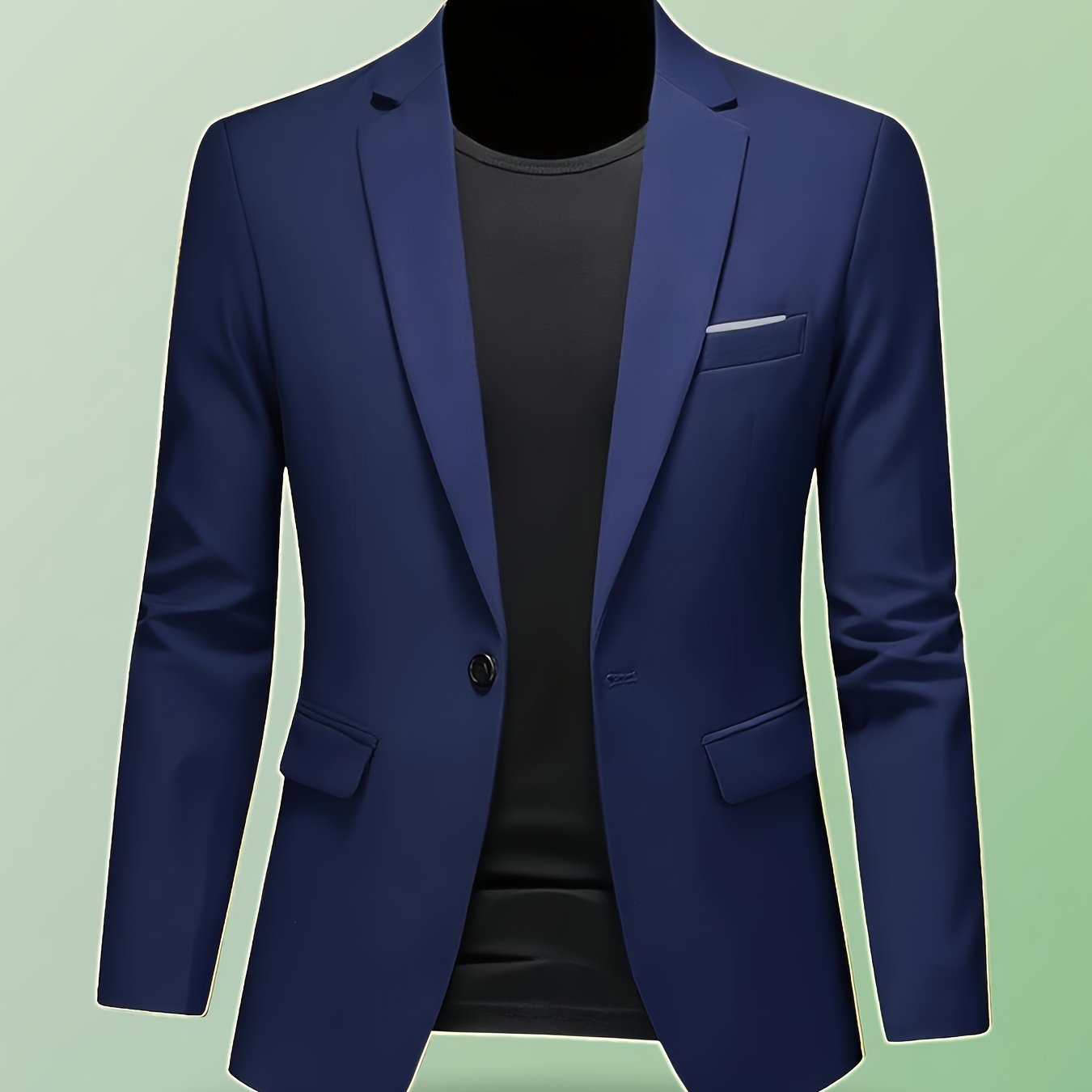 TEMU Lightweight Single-piece Suit Jacket - Suitable For Weddings, Interviews, And Business Leisure Occasions ( Includes 1 Jacket), Autumn/winter