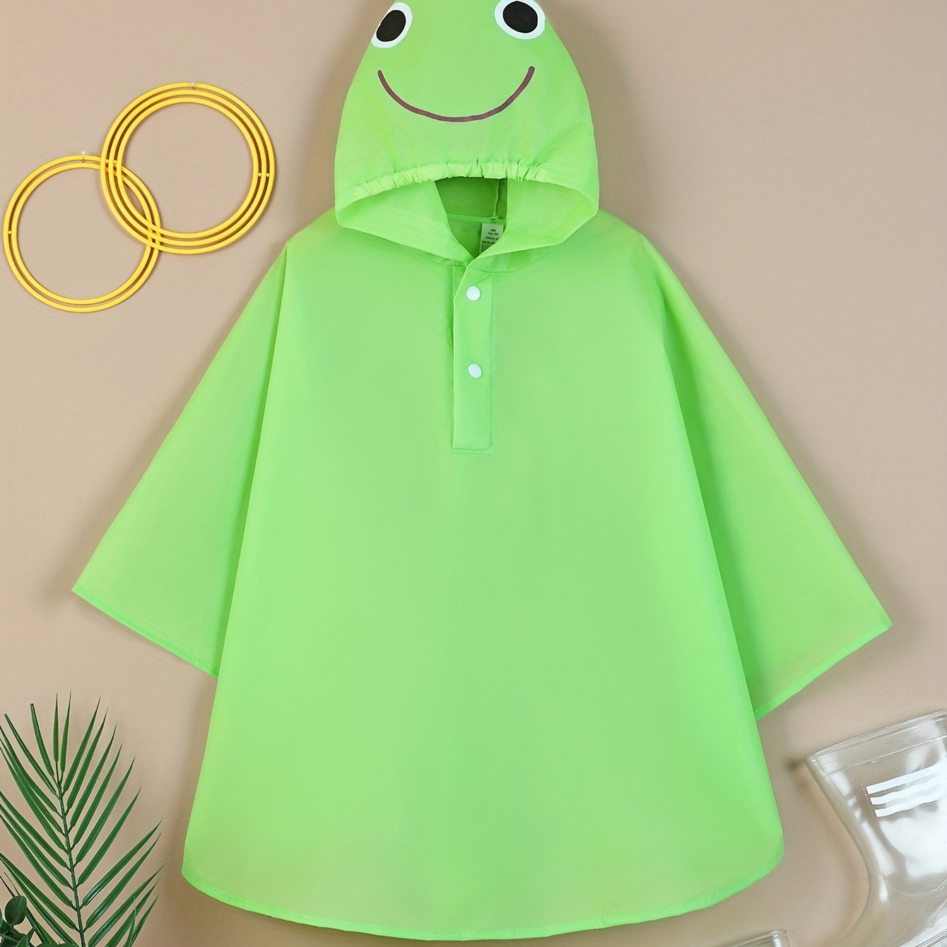 Eva Raincoat Kids' Cape Suitable 3-7 Outdoor Camping