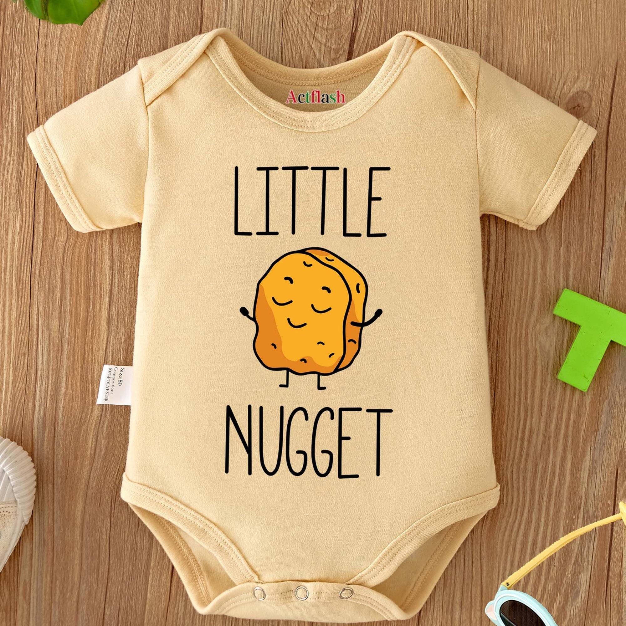 Letter Print Baby Bodysuit Newborn Romper Soft Comfortable Pregnancy Gift, For Outdoor