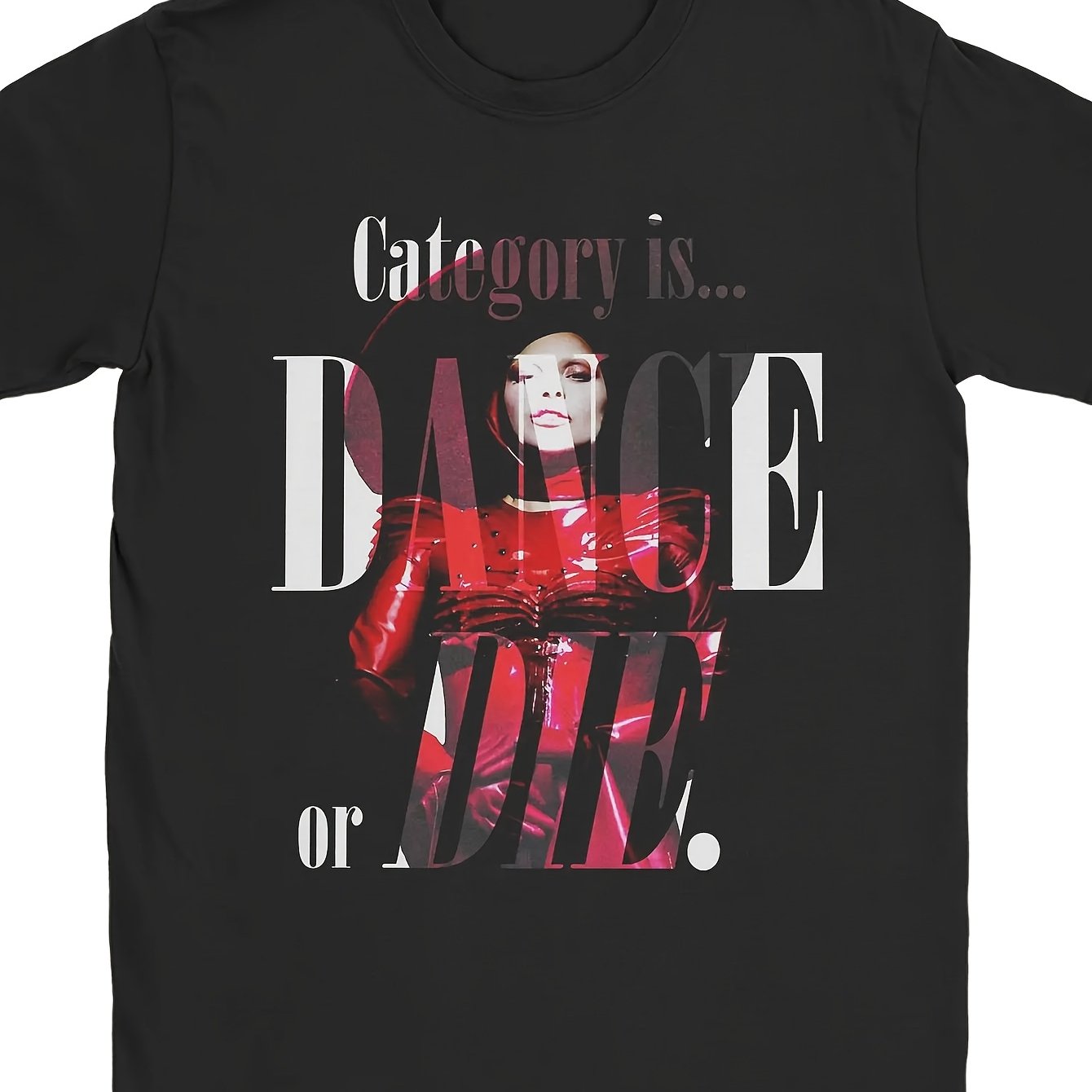 L-ady G-aga T-shirt | Men's Crewneck Short Sleeve With Novelty Print, , Wear