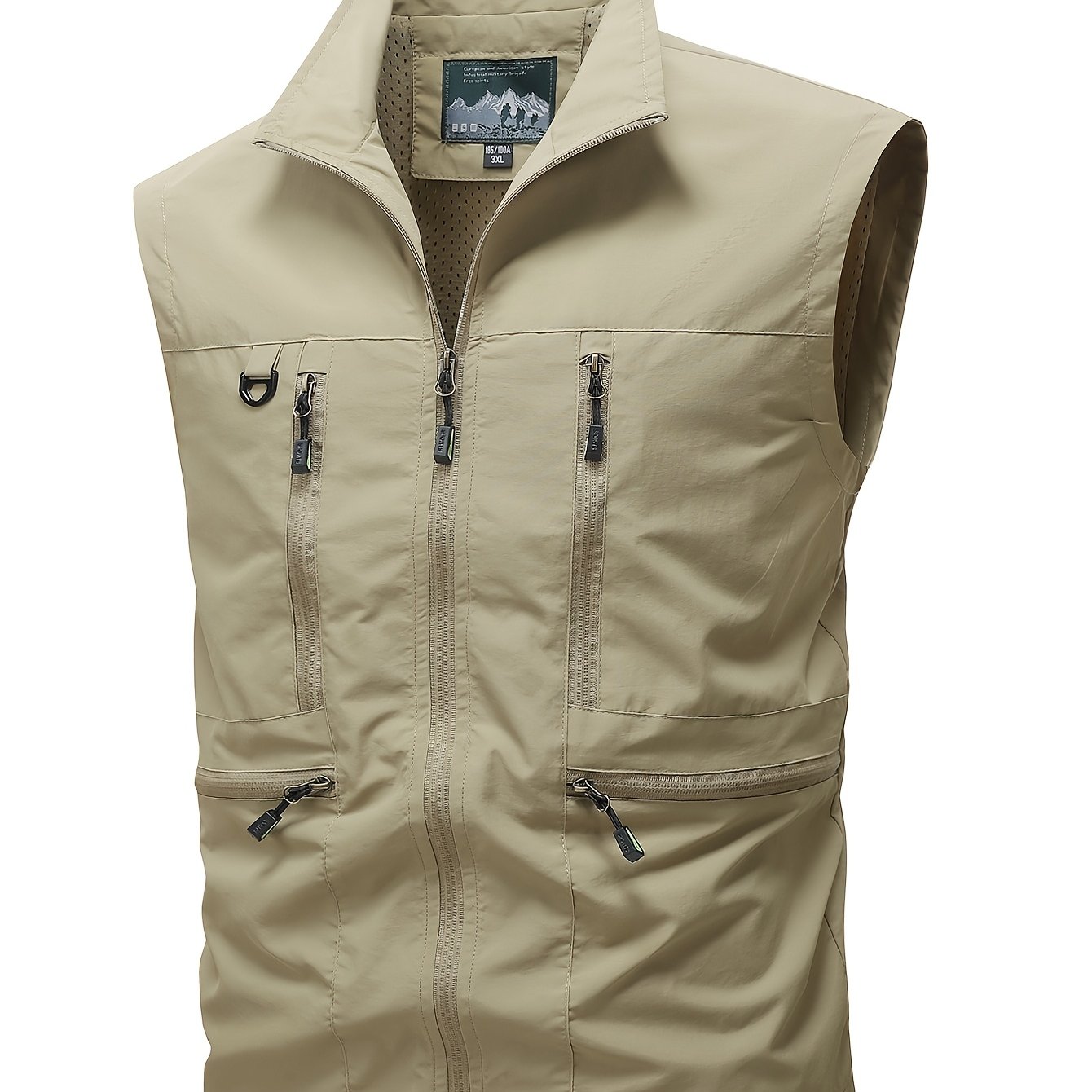 TEMU Men's Multi-pocket Casual Vest, Outdoor Sports Utility Sleeveless Gilet, Suitable For Photography, Fishing, Hiking, Daily