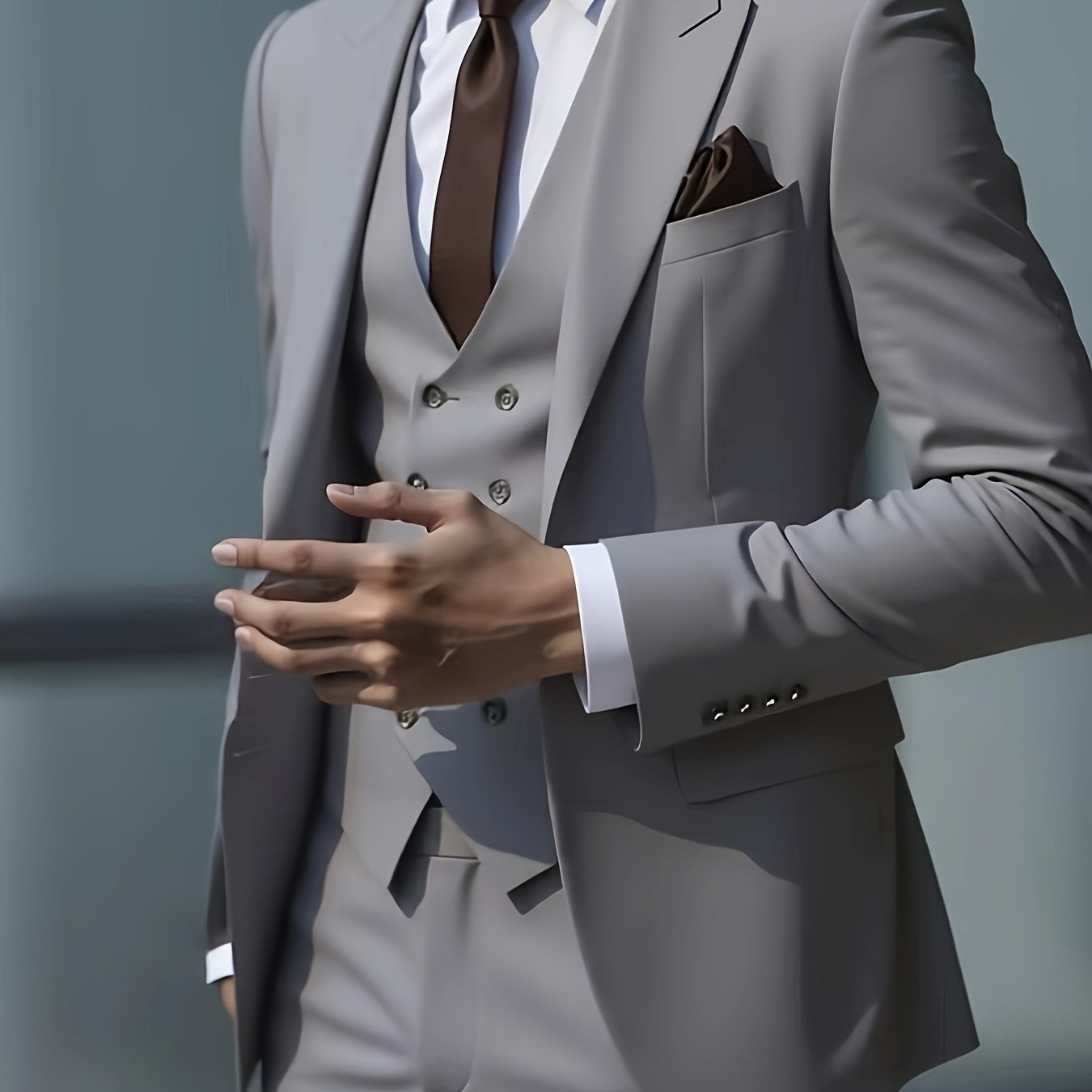 TEMU -piece Suit For Men, Suitable For Weddings And Formal Occasions, Which Includes A Vest And Trousers