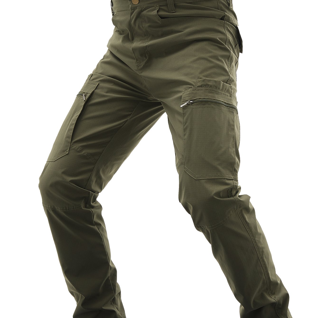 Large Size Men's Outdoor Multi-pocket Tactical Overalls Are Suitable For Outdoor Leisure Activities Such As Camping, Hunting, Mountaineering, And Fishing, Plus Size