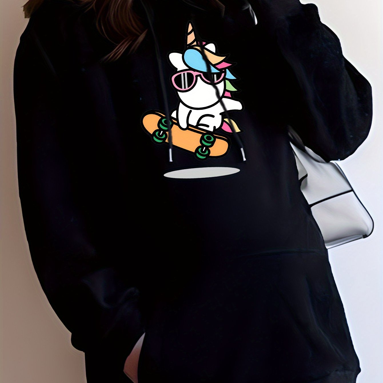 Frauen Umstandsmode Lustige Anime Einhorn Druck Kapuzenpullover Für  Frühling Herbst Winter, Schwangere Frauen Kleidung - Temu Germany