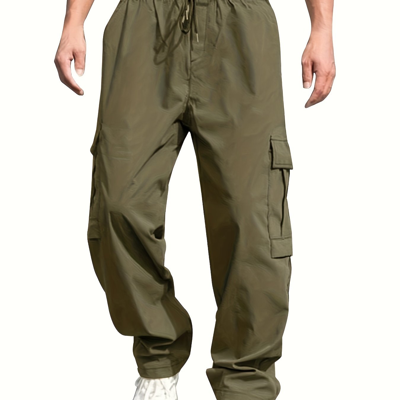 TEMU Men's Loose Straight Casual Work Pants With Pockets