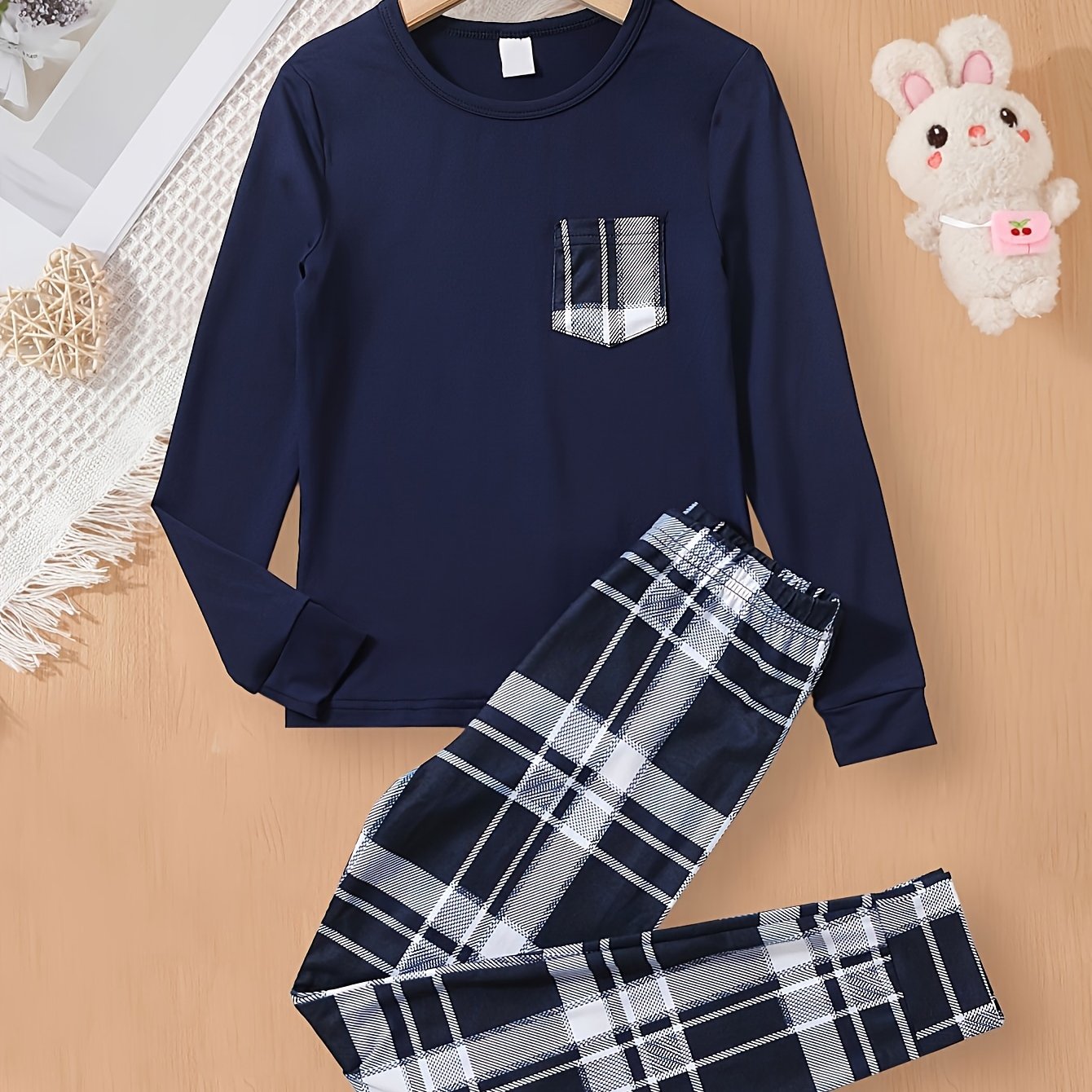 Boys' Long Sleeve And Pants Comfortable Casual Pants Set, Perfect For Outdoor