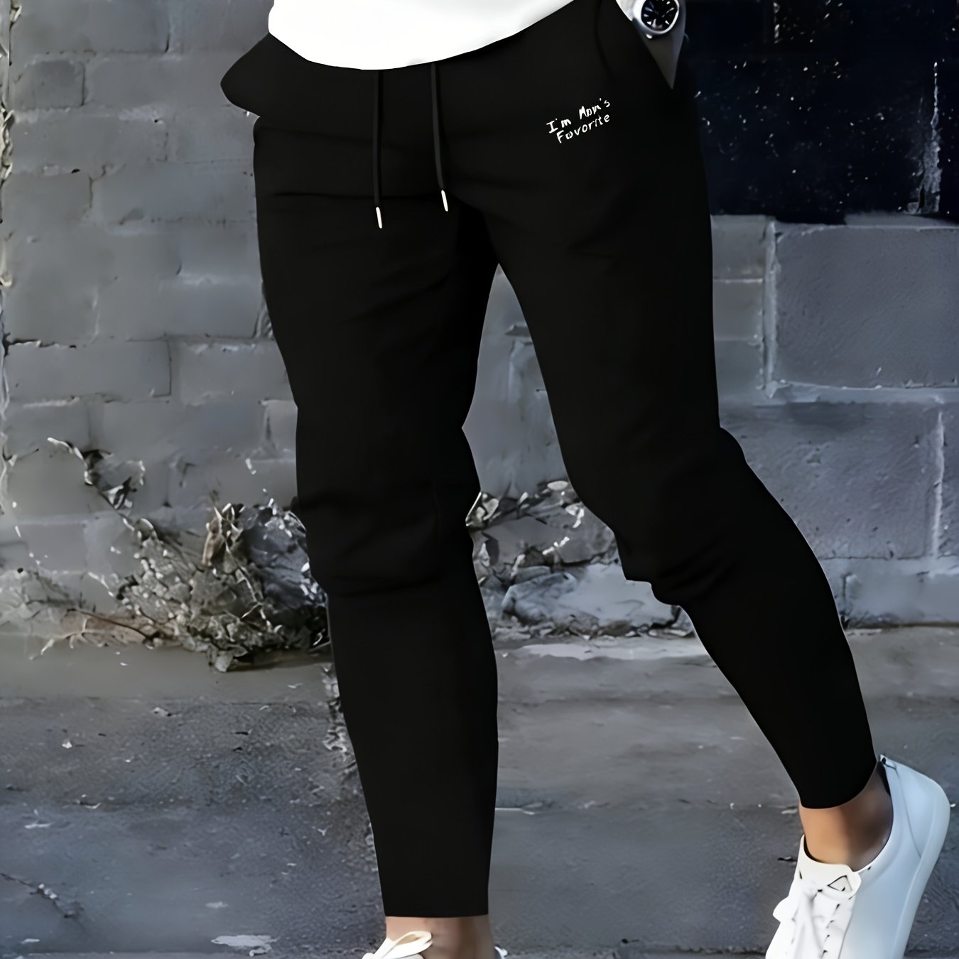 TEMU Men's Fashion Casual Athletic Long Pants Training Wear Casual Trousers