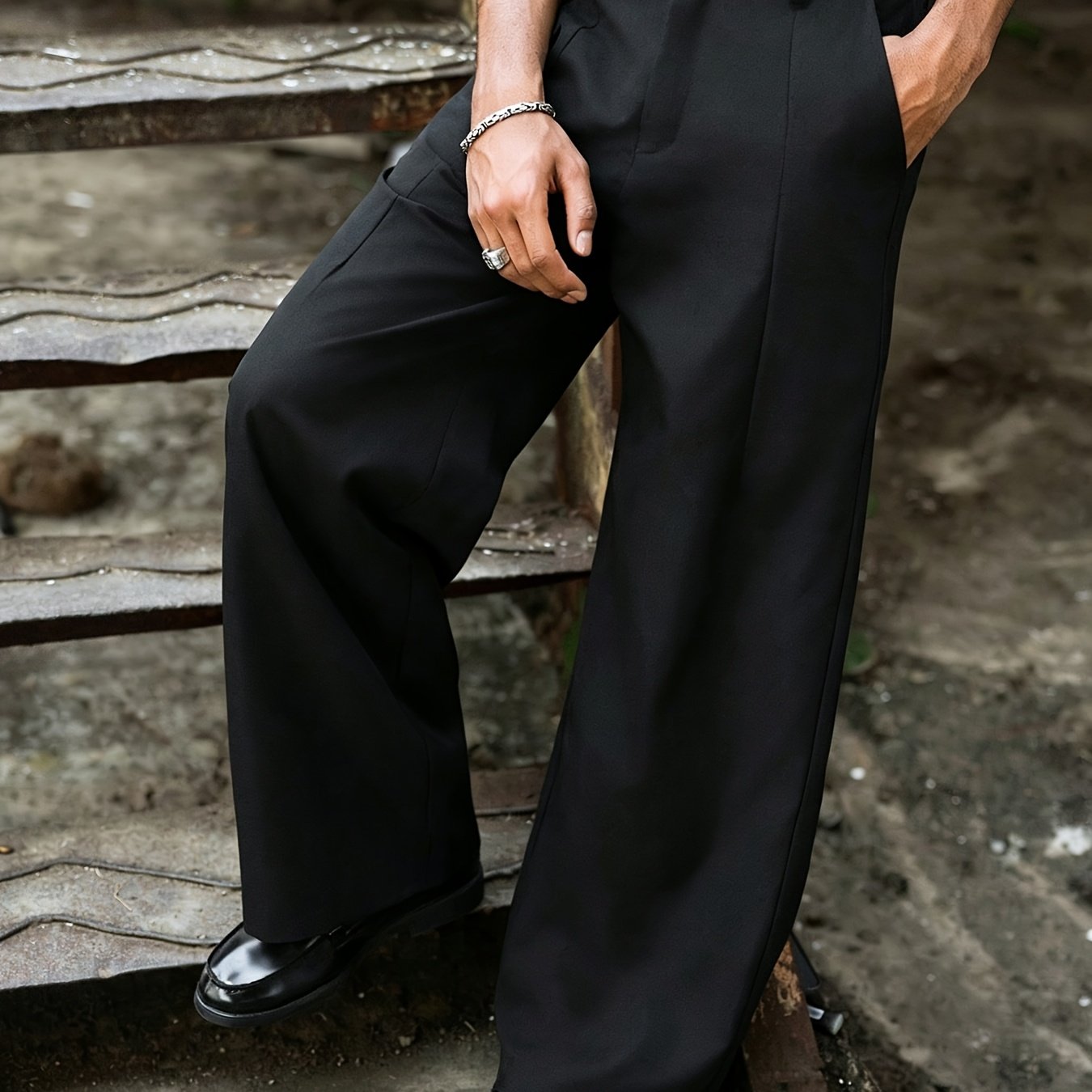 TEMU Pantalon Homme Tendance Décontracté, Confortable et , Idéal pour Quotidiens Air, les Réunions d', , les Activités de Photographie, Article de