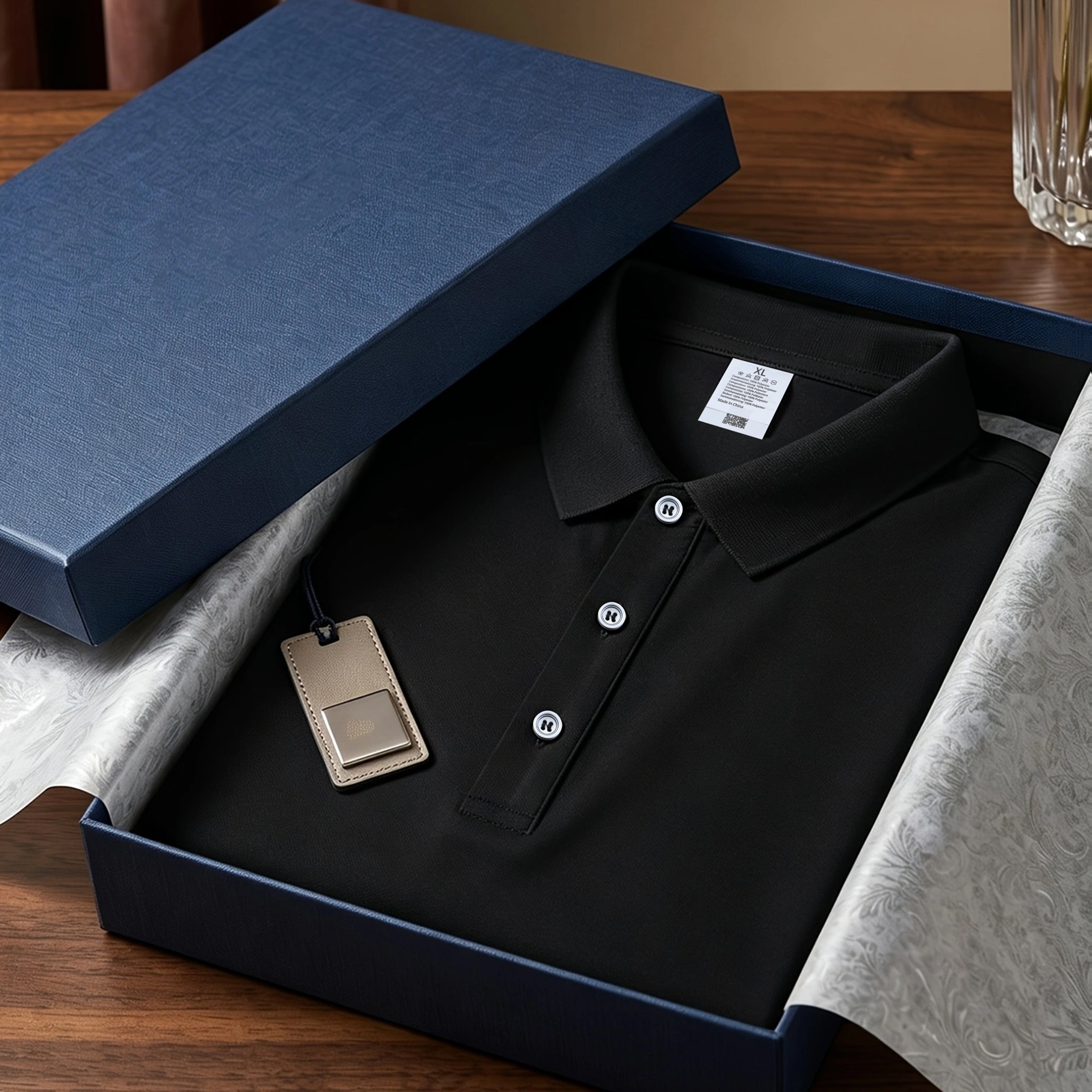 TEMU Classic Solid Color Short-sleeve Shirt, Men's Golf Lapel Button-up Fashionable And Versatile Top (box Not Included)