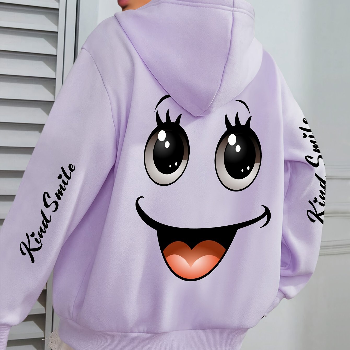 TEMU Plus Size - Plus Size - Popular Item Extension - Pattern - Hooded Sweatshirt