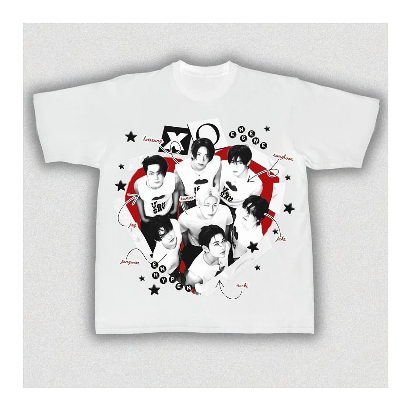 Classic En Enh Kpop Group T Shirt S 3xl Clothing Men Clothes Girl Funny Men's