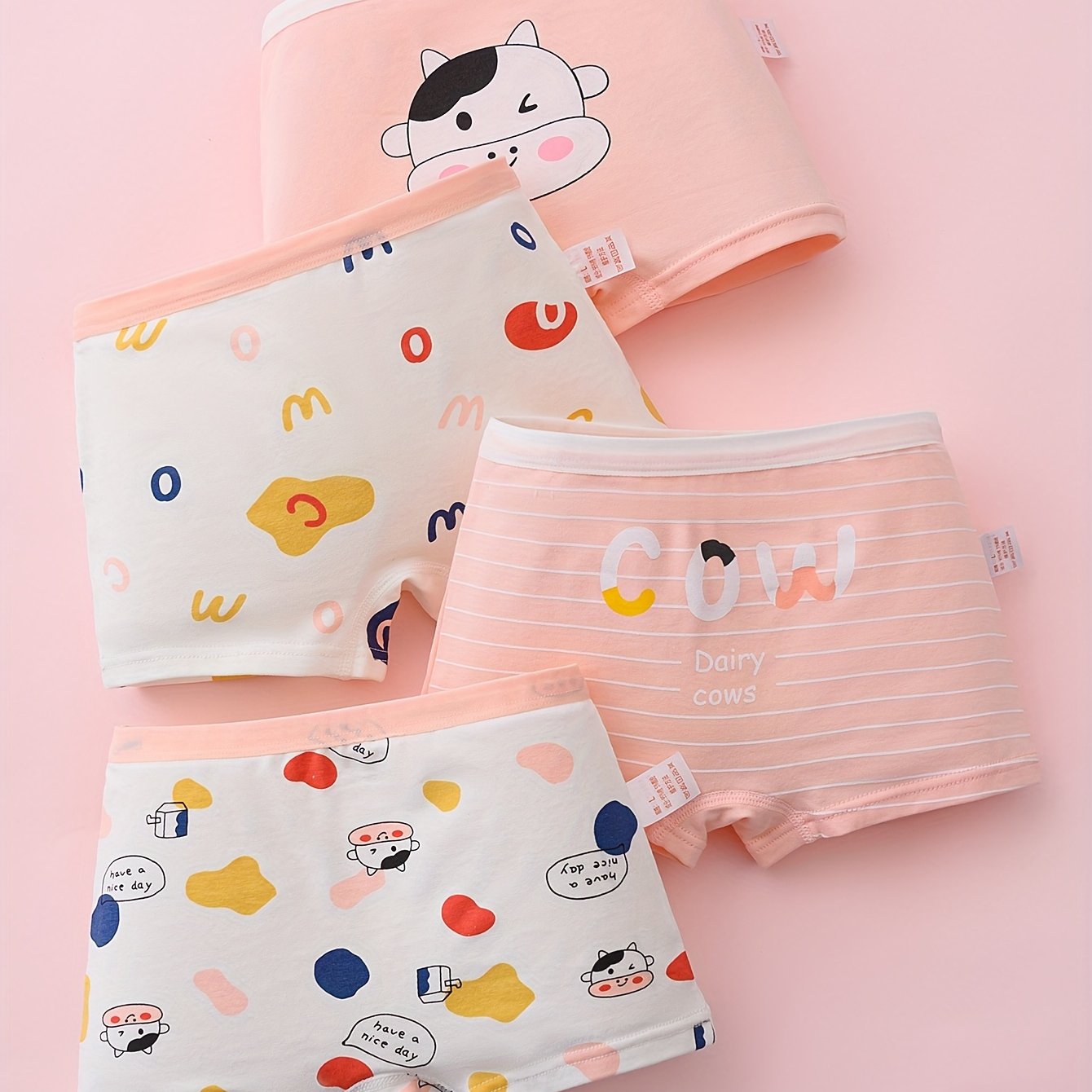 Toddler Kid Girls Cotton Cute Underwear Soft Breathable - Temu