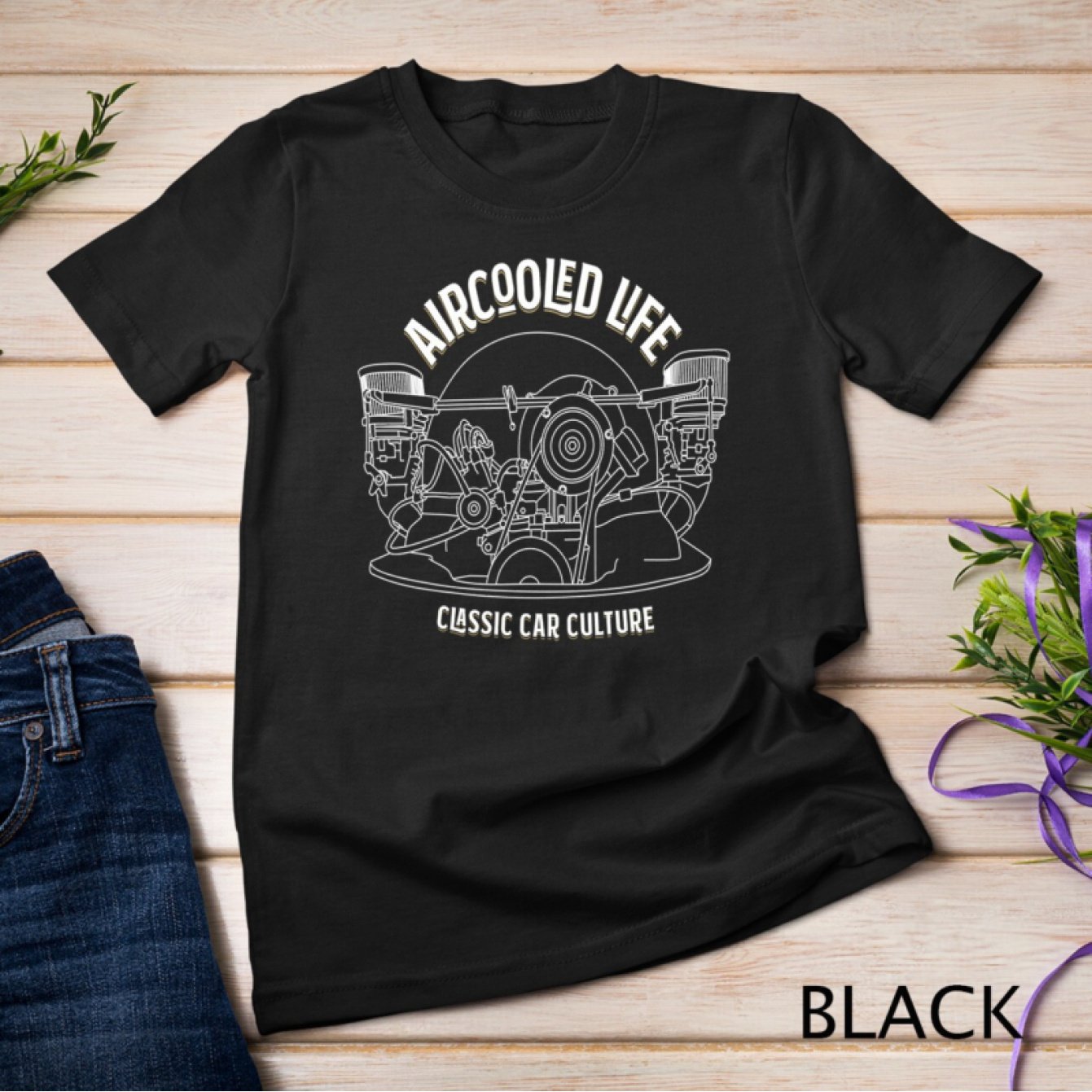 TEMU -cooled Wagon Engine Pattern T-shirt- Bohemian Style Black Short-sleeve Shirt, , Regular Fit For Men, Suitable For , Comfortable Clothing,