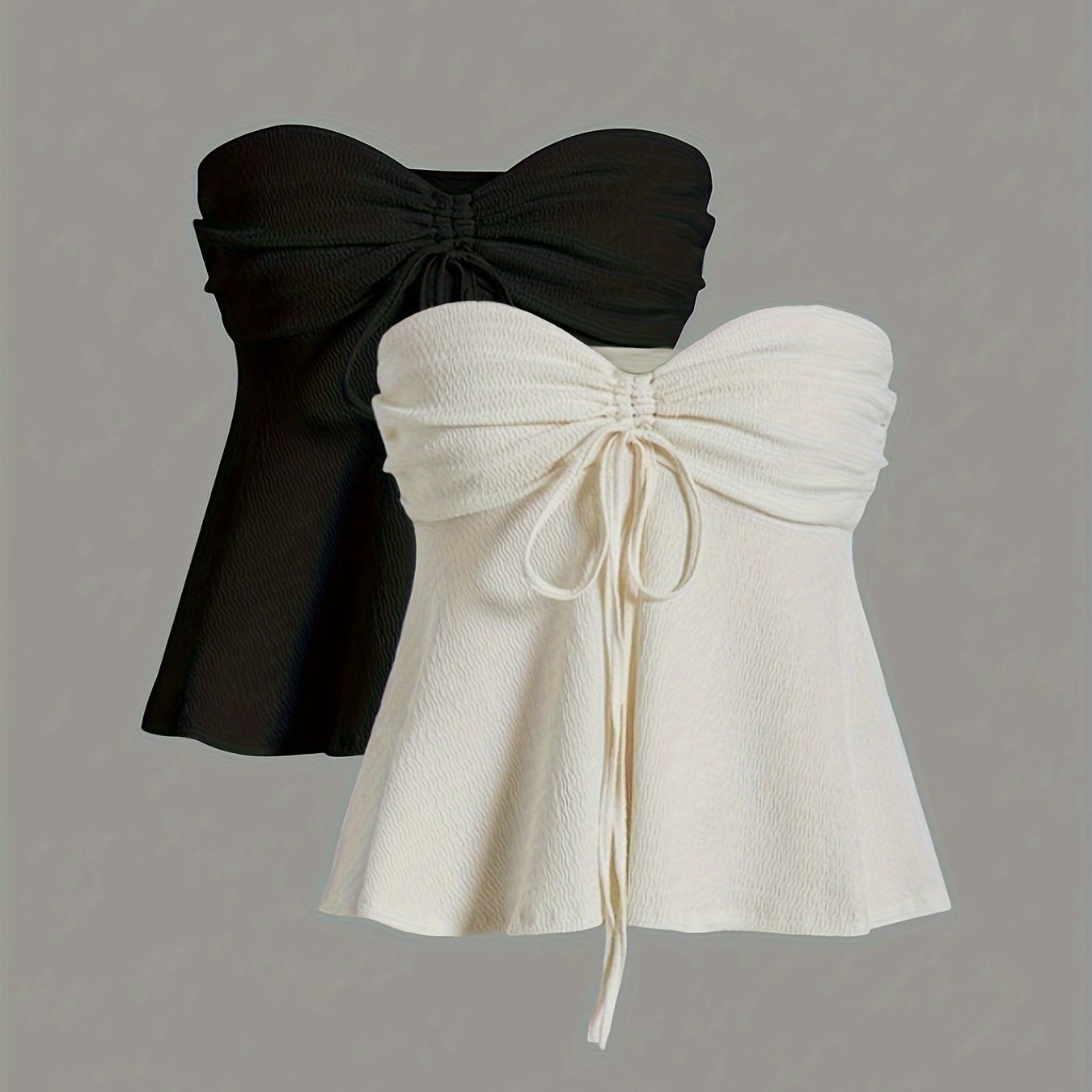 Women's Stylish Strapless Two-piece Set