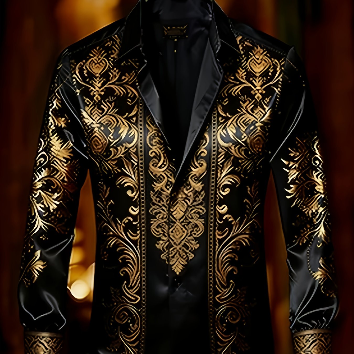 Men's Long-sleeve Floral Shirt Men's Shirt Street Style And Turn- Collar Long Sleeves Comfortable And Casual.