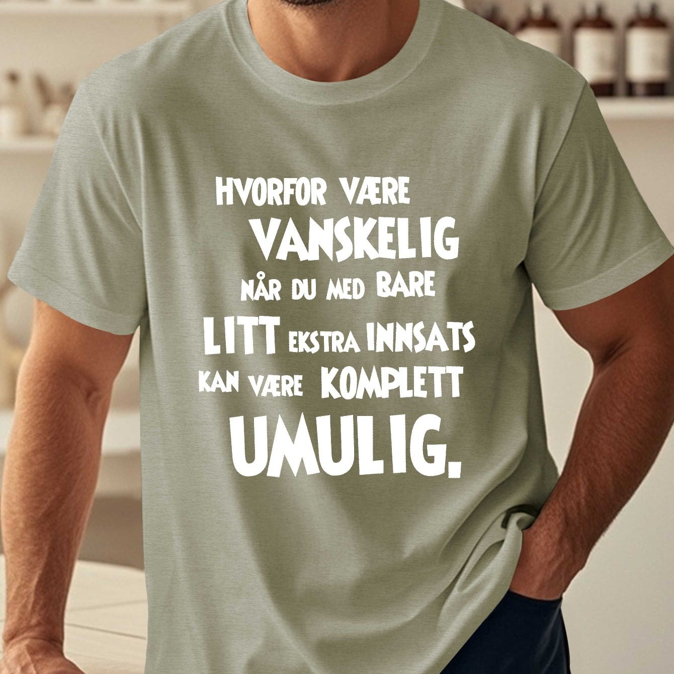 TEMU Humorous Sayings On A Crinkle Plus Size Men's T-shirt