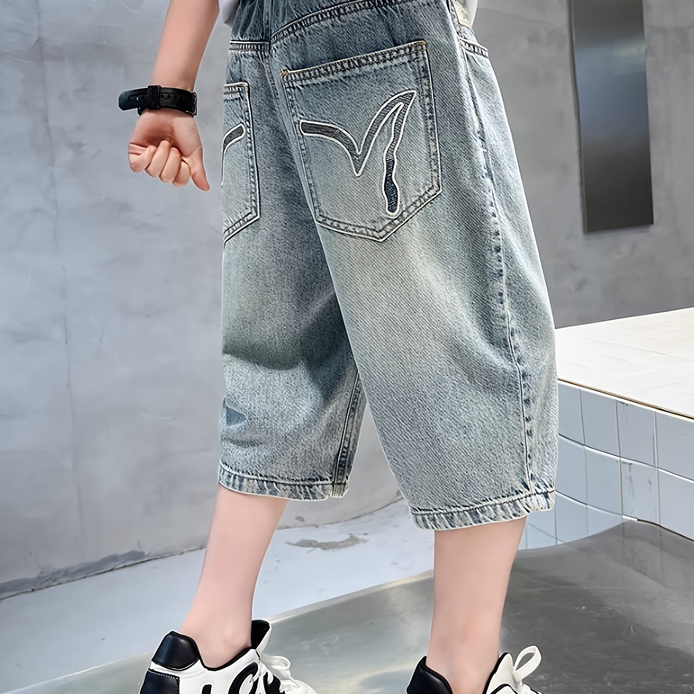 Boys' Summer Shorts New Style Big Summer Thin Style Boy Summer Jeans Pants