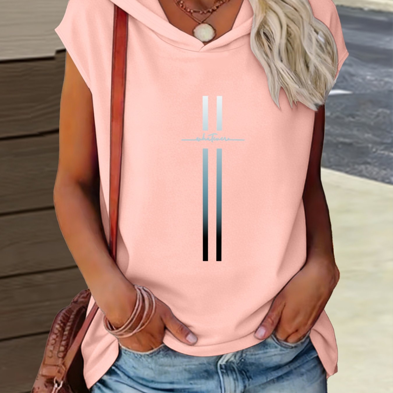 1pc Hooded Highlight Comfortable Versatile Style Summer New Y2k Style Women's Sportswear Elegant Fashionable Comfortable T-shirt Top