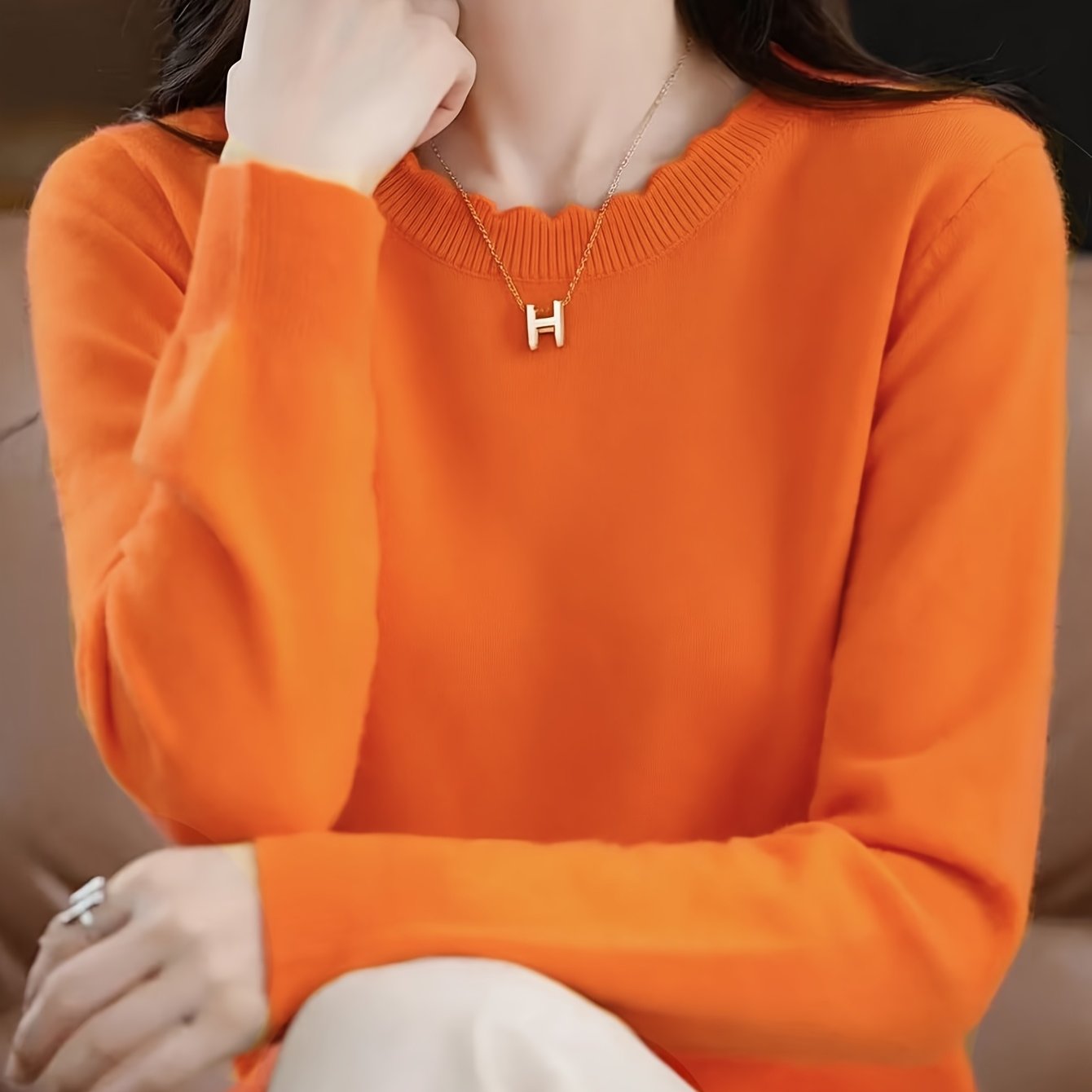 TEMU Autumn And Winter Women's New Sweater, Women's Pullover Sweater, Women's Top