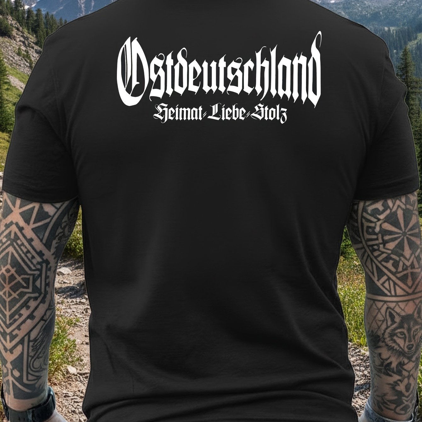 Ostdeutschland Heimat Liebe Stolz Germany Heritage Shirt Men Round Neck Short Sleeve T-shirt