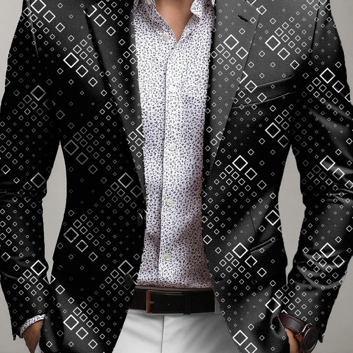 A Tailored Slim-fit Blazer, Perfect For Daily Wear And Attention-grabbing Events, Showcasing A Contemporary Suit Design Celebratory Elements, An For Style Lovers
